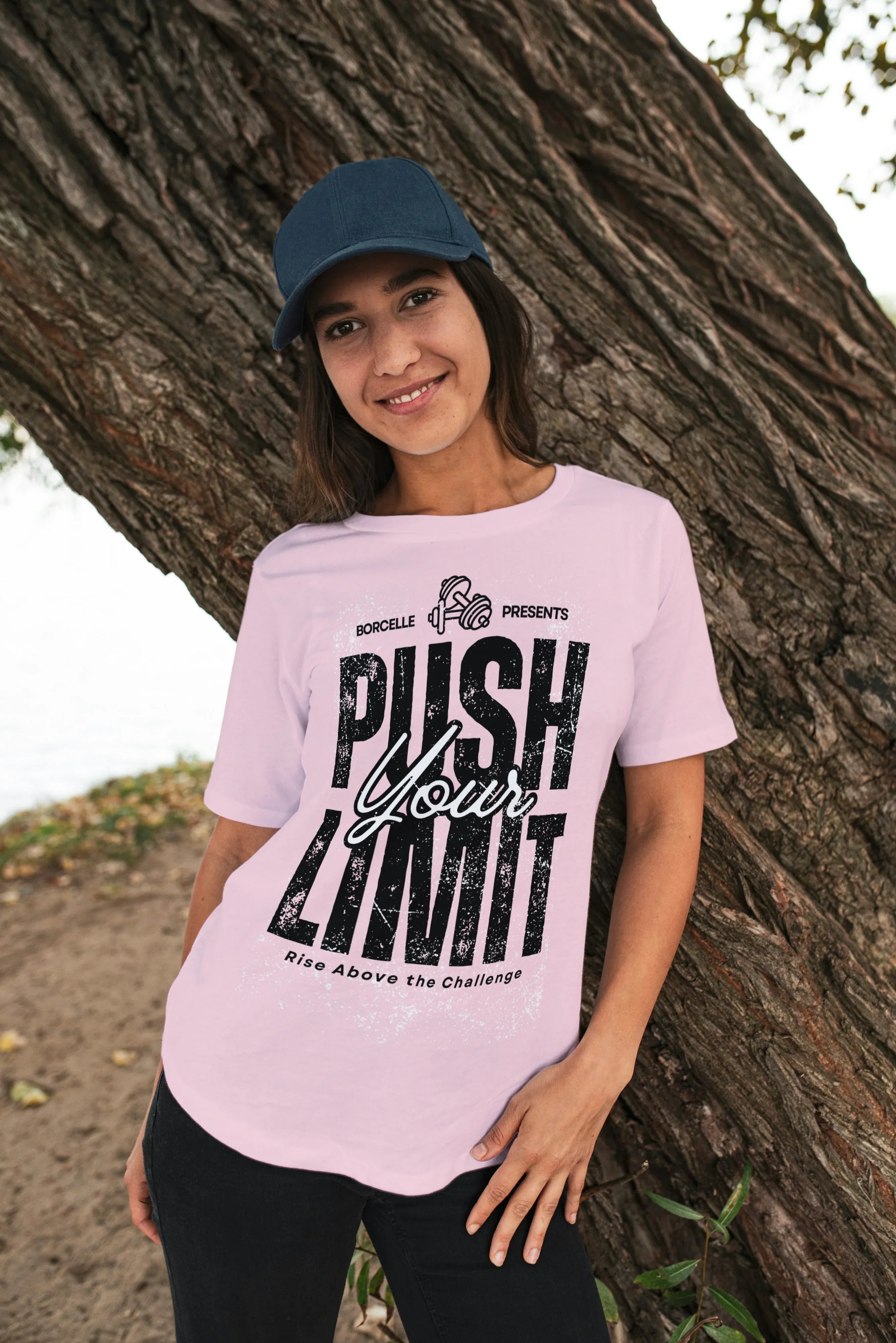 Push Your Limit Graphic Oversized Classic T-Shirt for Women - Not So Suttle