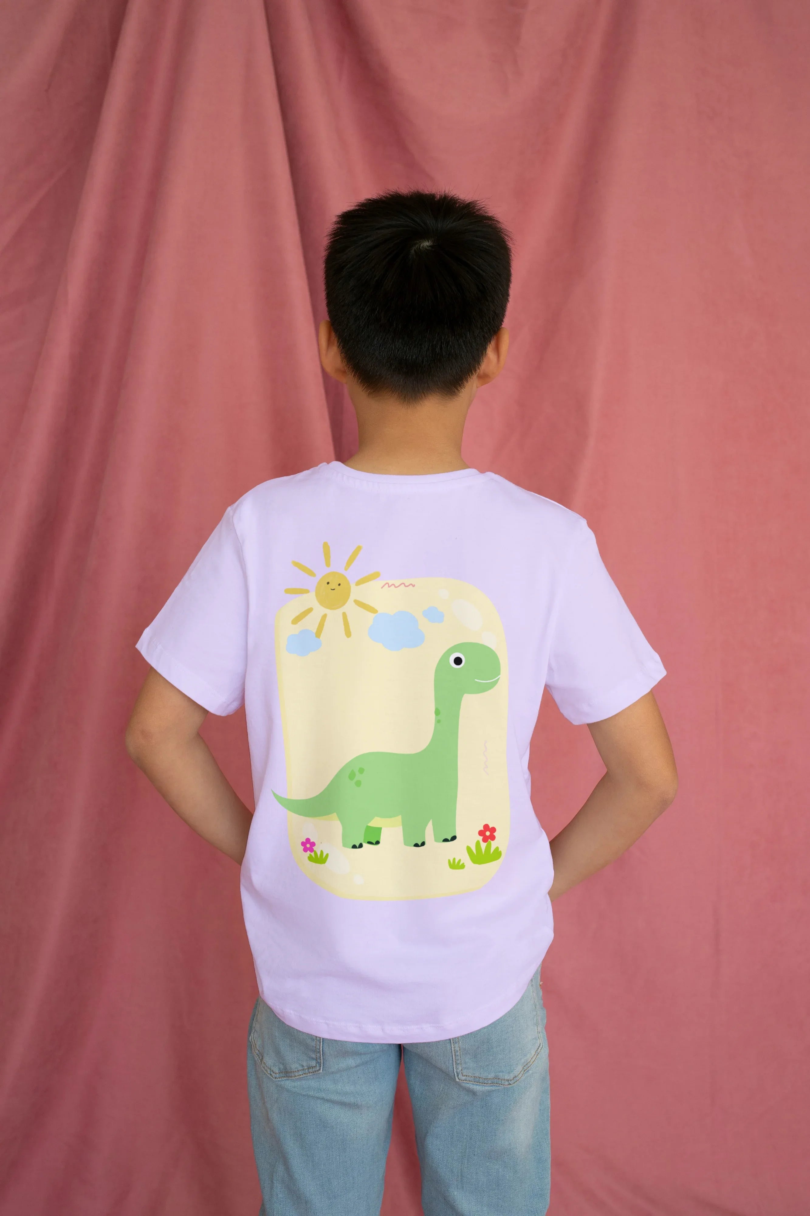 Dino Sun Graphics T-Shirt for Boys - Not So Suttle