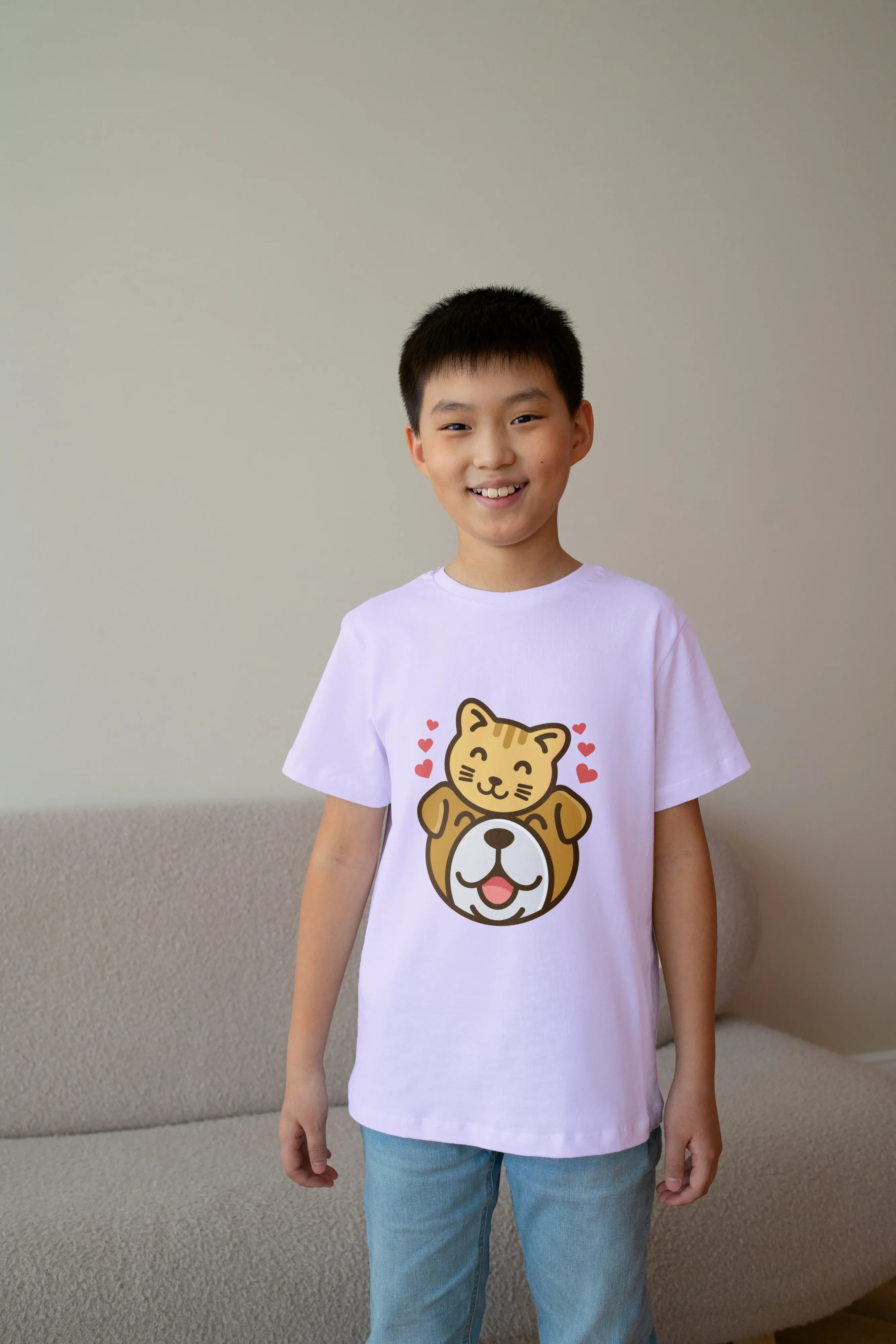 Cat and Dog T-Shirt for Boys - Not So Suttle