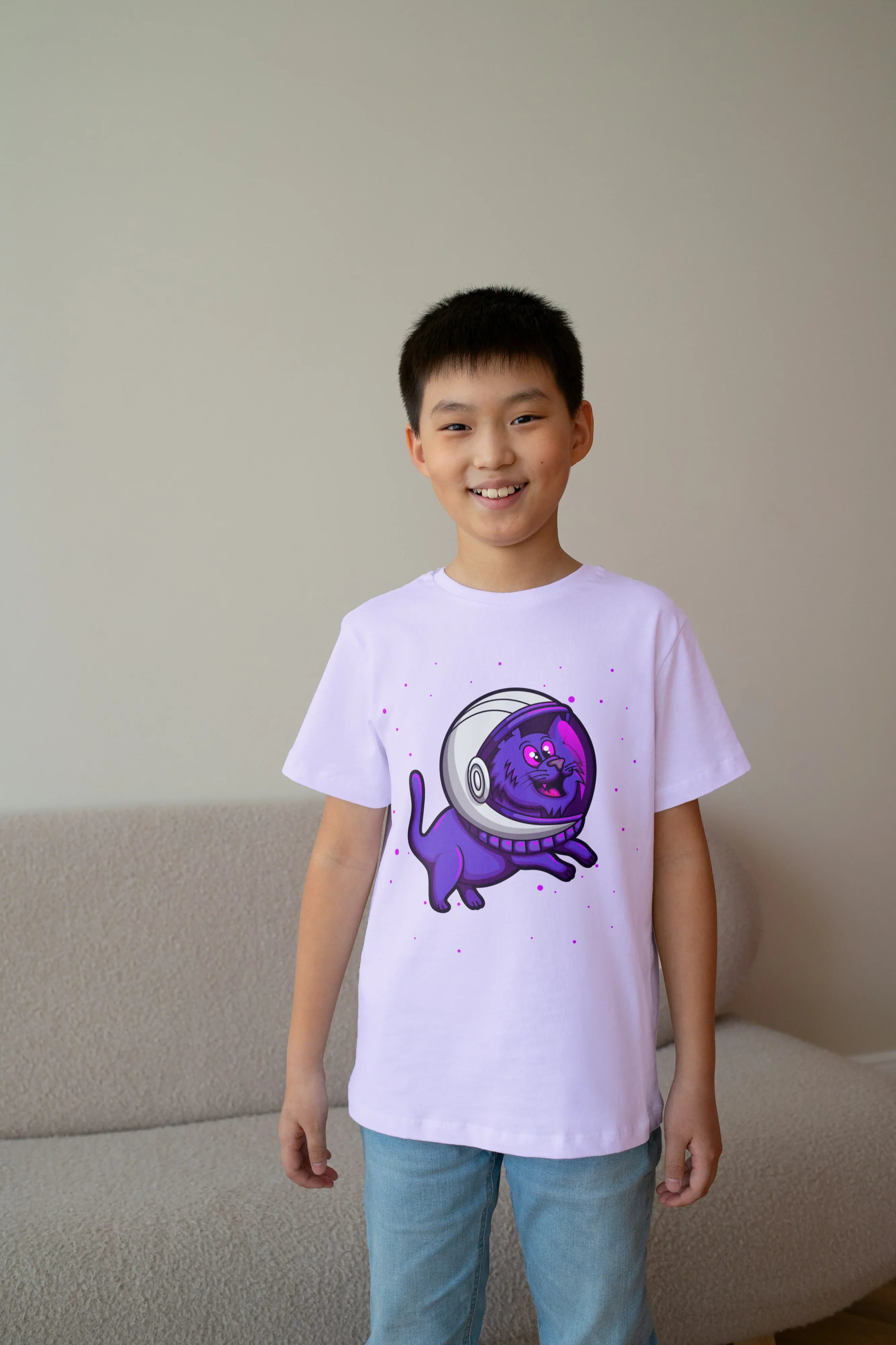 Space Dog Graphic T-Shirt for Boys - Not So Suttle