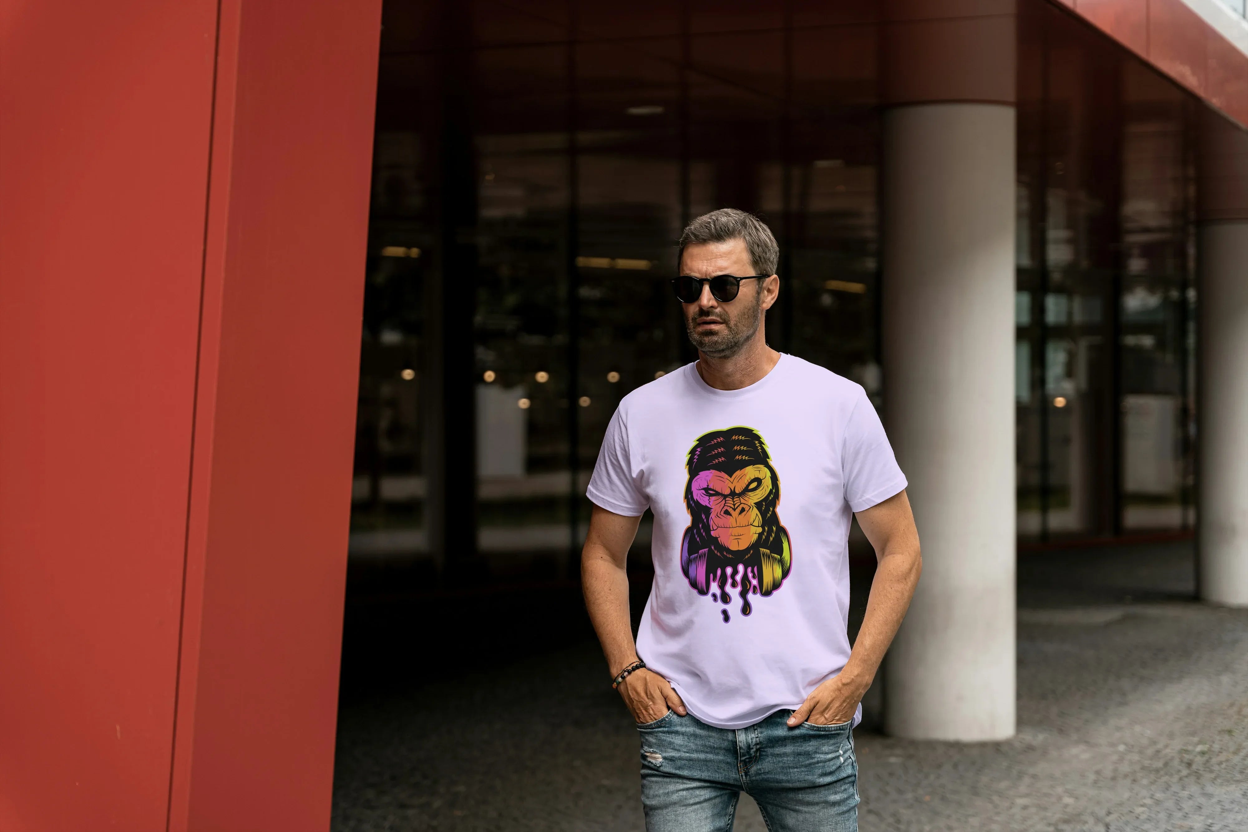 Gorilla Graphic Classic Crew T-Shirt for Men - Not So Suttle