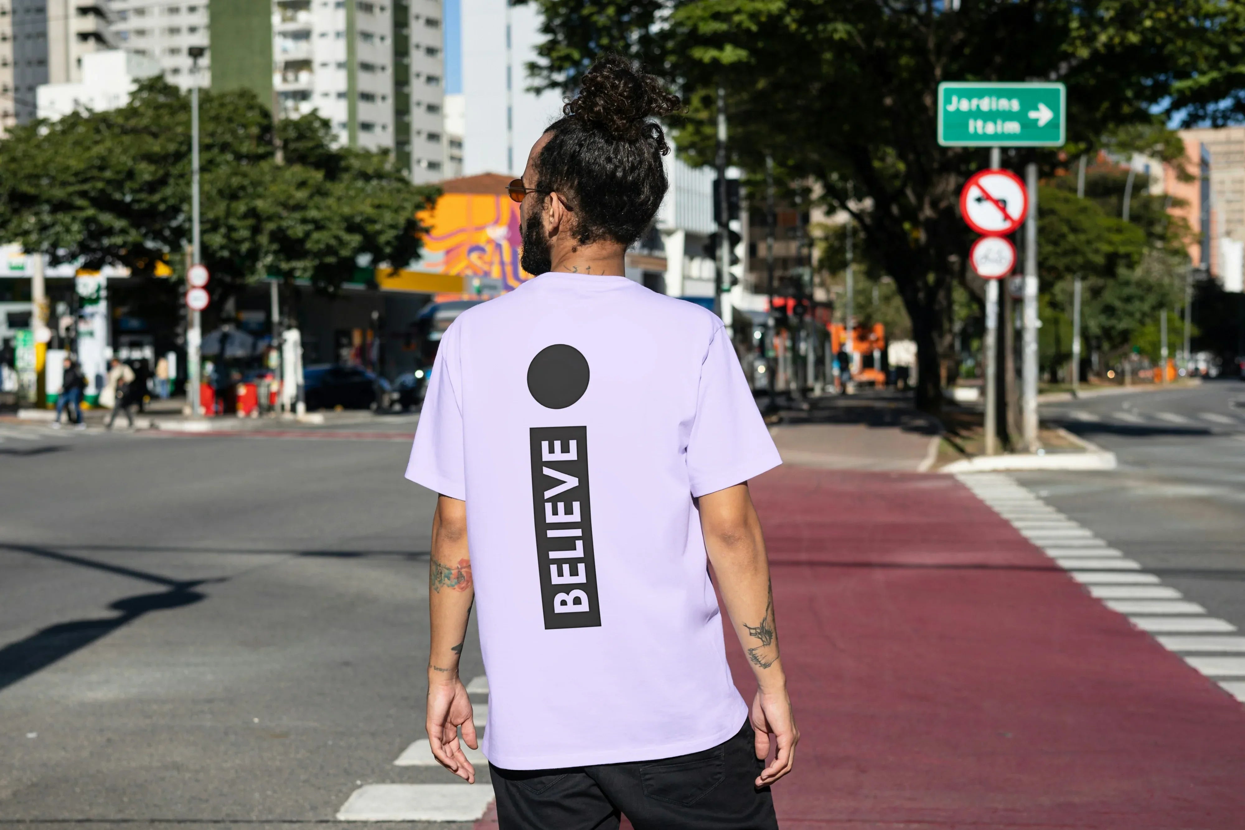 Believe Graphic Oversized Classic T-Shirt for Men - Not So Suttle