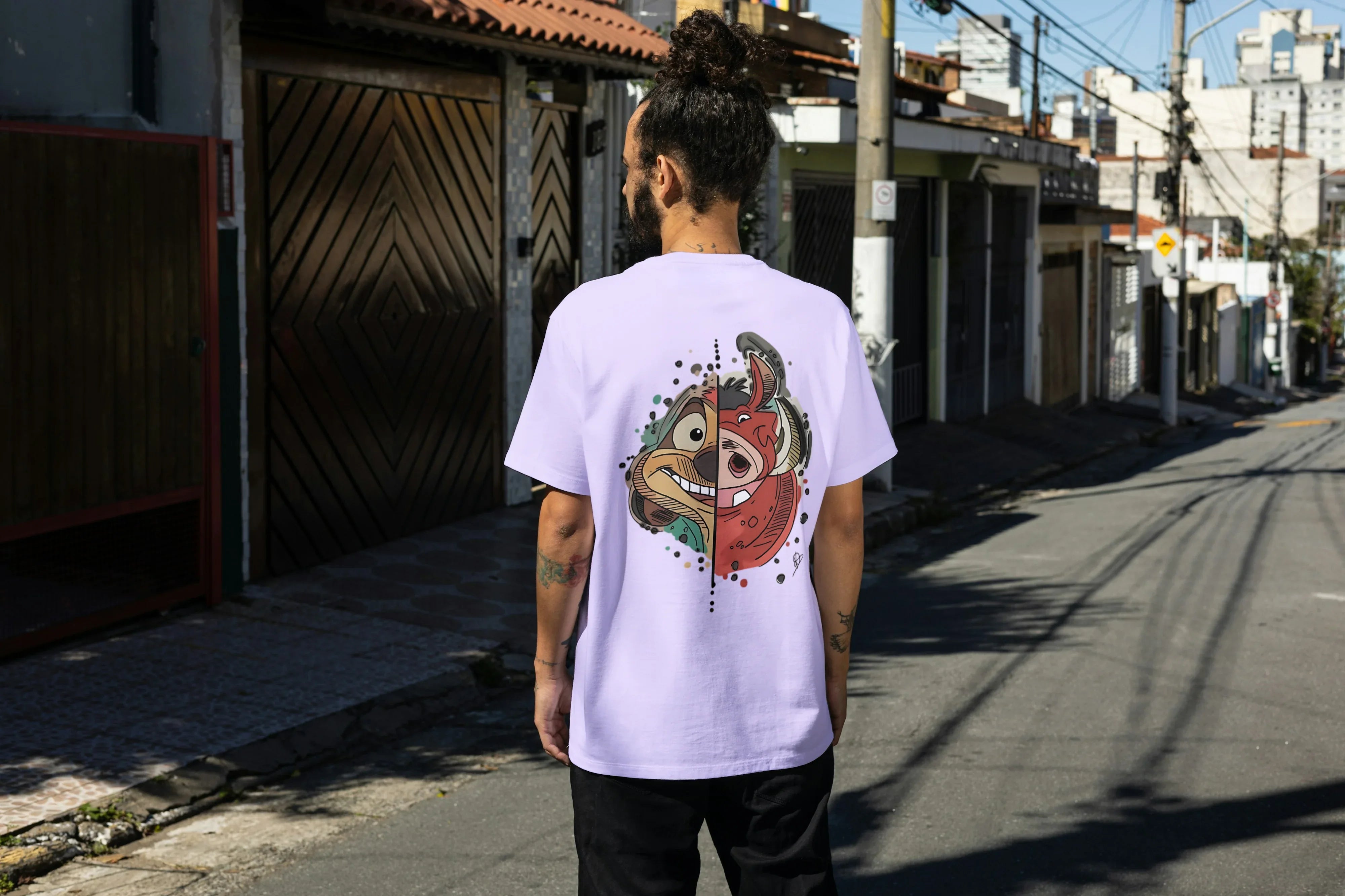 Hakuna Matata Graphic Oversized Classic T-Shirt for Men - Not So Suttle