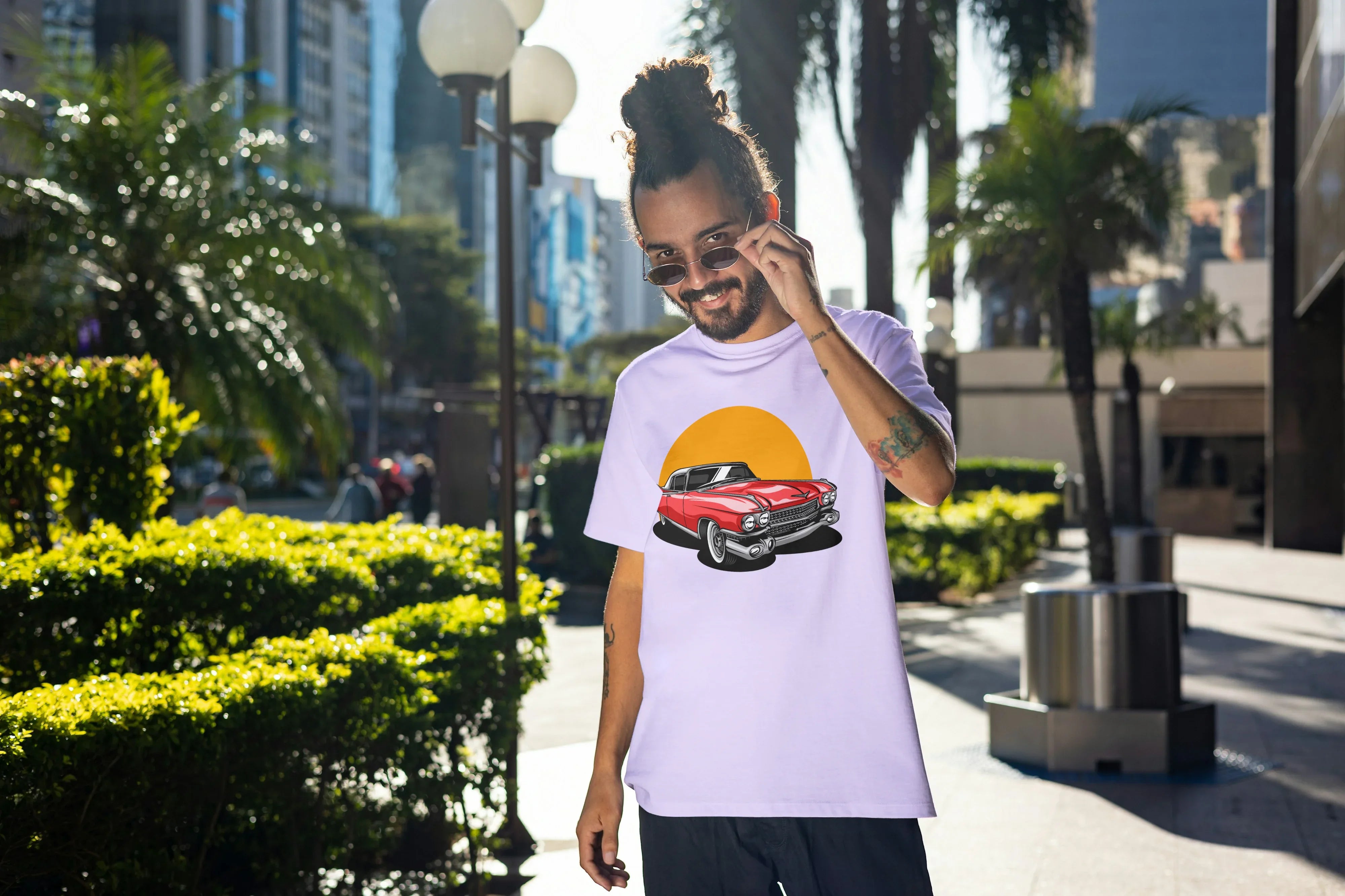 Mustang Graphic Oversized Classic T-Shirt for Men - Not So Suttle