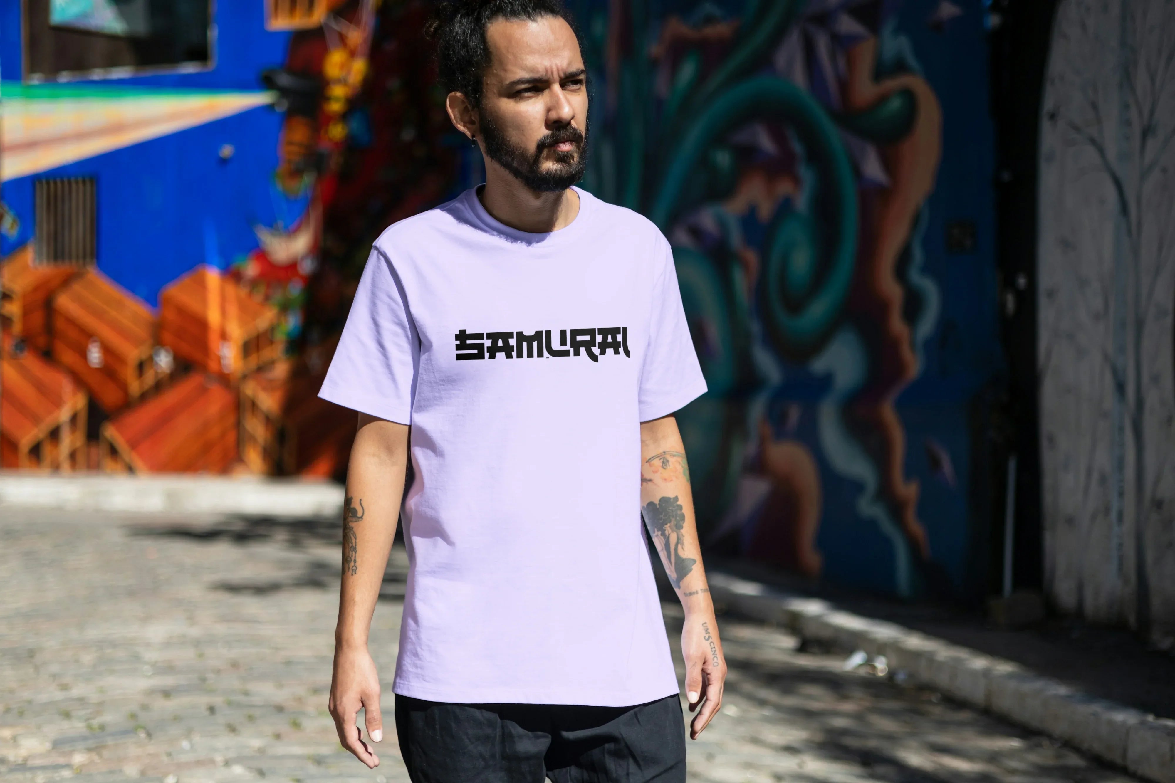 Samurai Sword Graphic Oversized Classic T-Shirt for Men - Not So Suttle