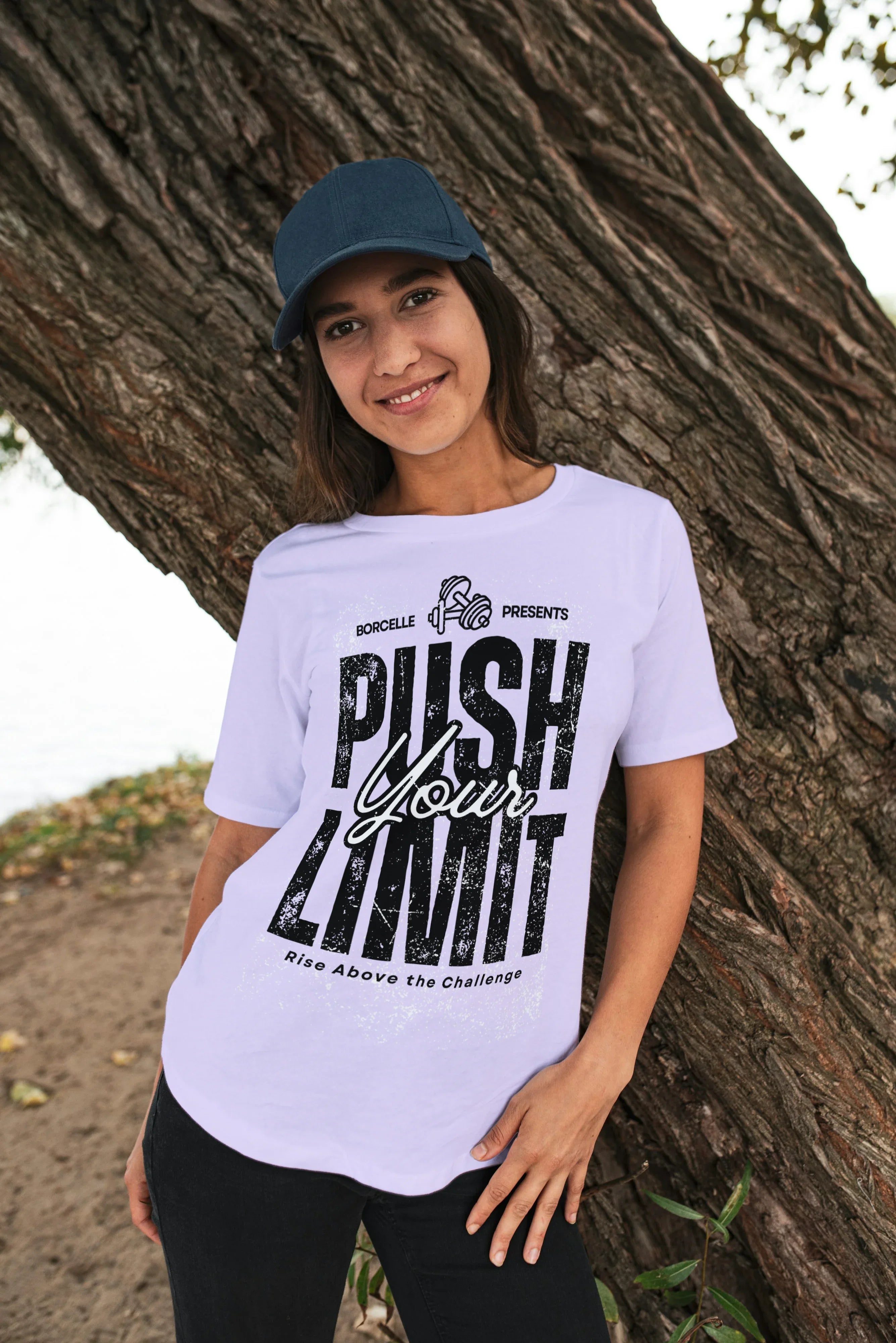 Push Your Limit Graphic Oversized Classic T-Shirt for Women - Not So Suttle