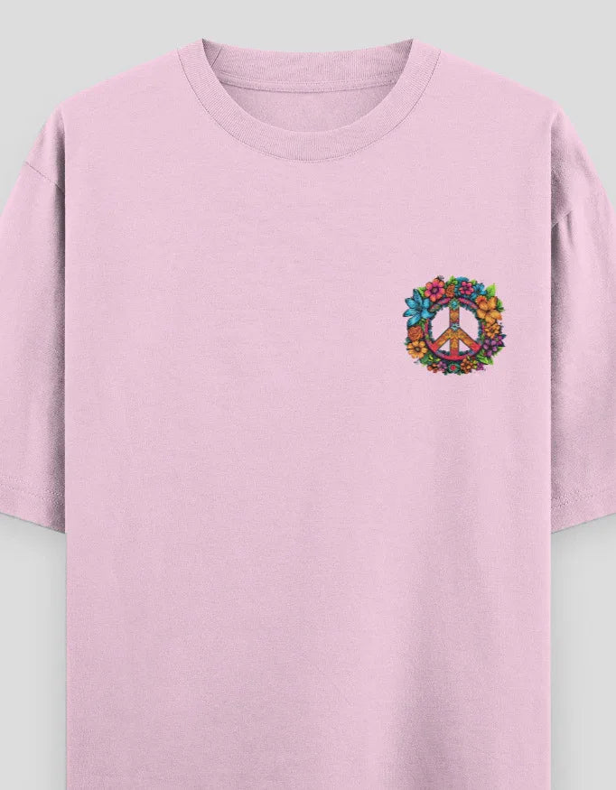 Peace Graphic Oversized Classic T-Shirt for Women - Not So Suttle
