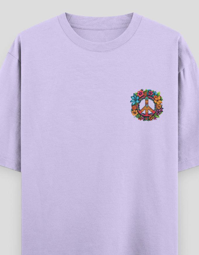 Peace Graphic Oversized Classic T-Shirt for Women - Not So Suttle