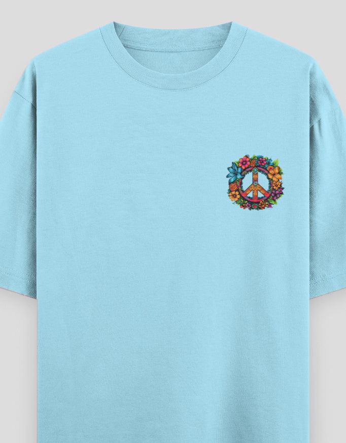 Peace Graphic Oversized Classic T-Shirt for Women - Not So Suttle