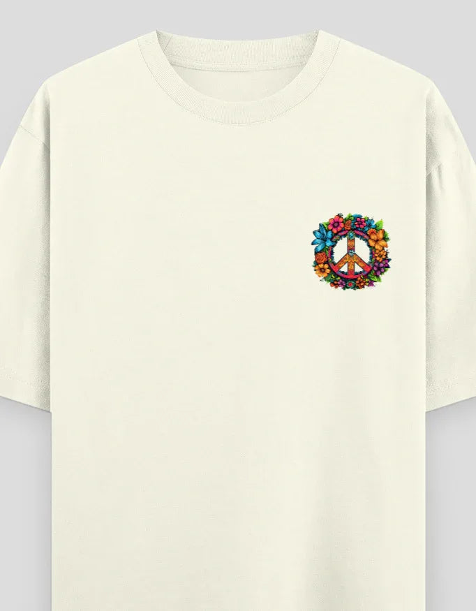 Peace Graphic Oversized Classic T-Shirt for Women - Not So Suttle