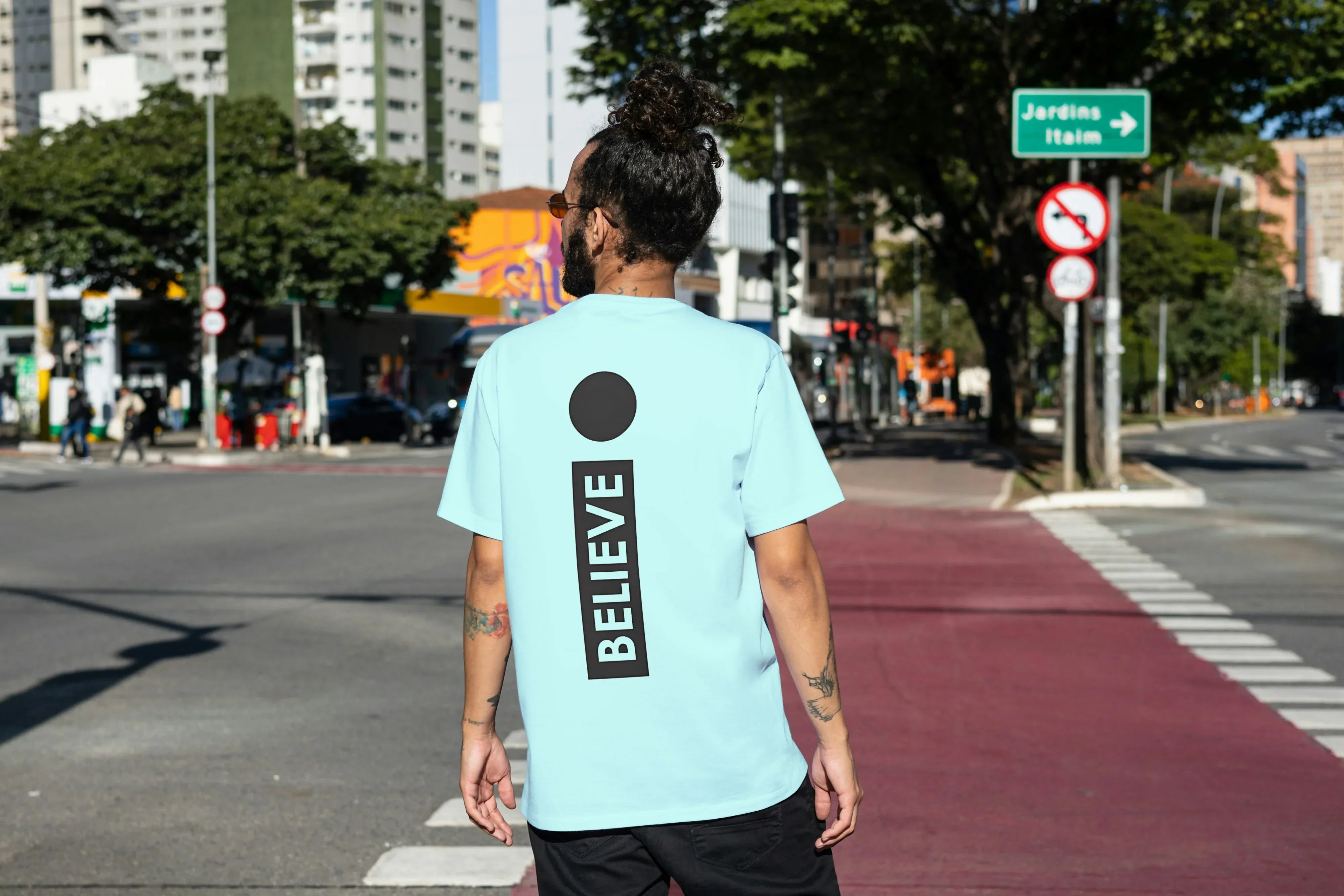 Believe Graphic Oversized Classic T-Shirt for Men - Not So Suttle