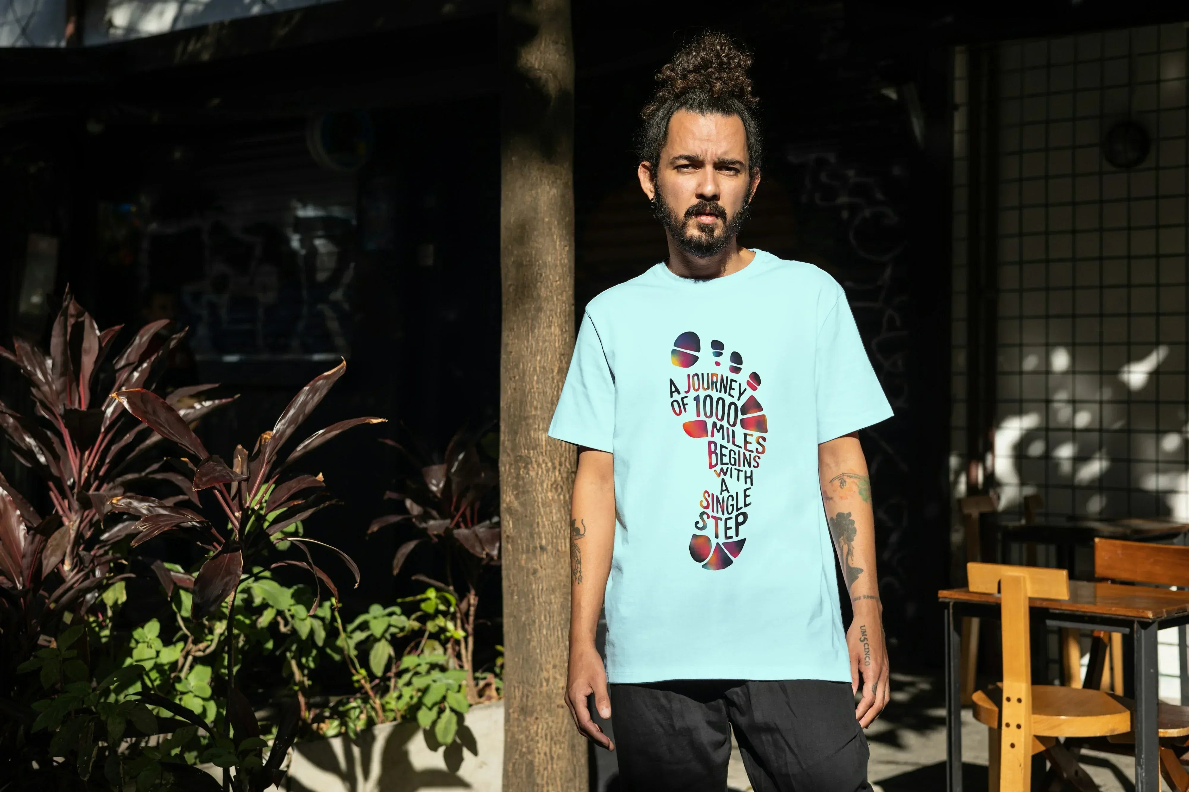 1000 Miles Graphic Oversized Classic T-Shirt for Men - Not So Suttle