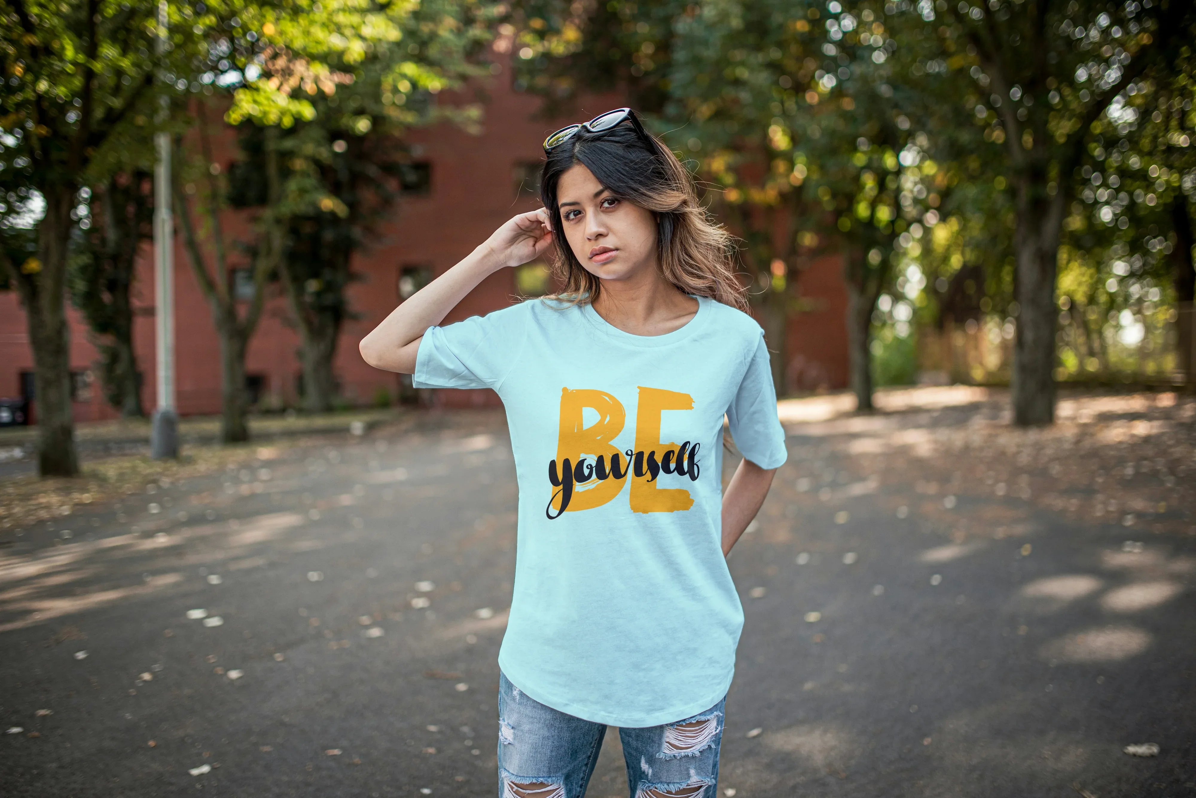 Be Yourself Graphic Oversized Classic T-Shirt for Women - Not So Suttle