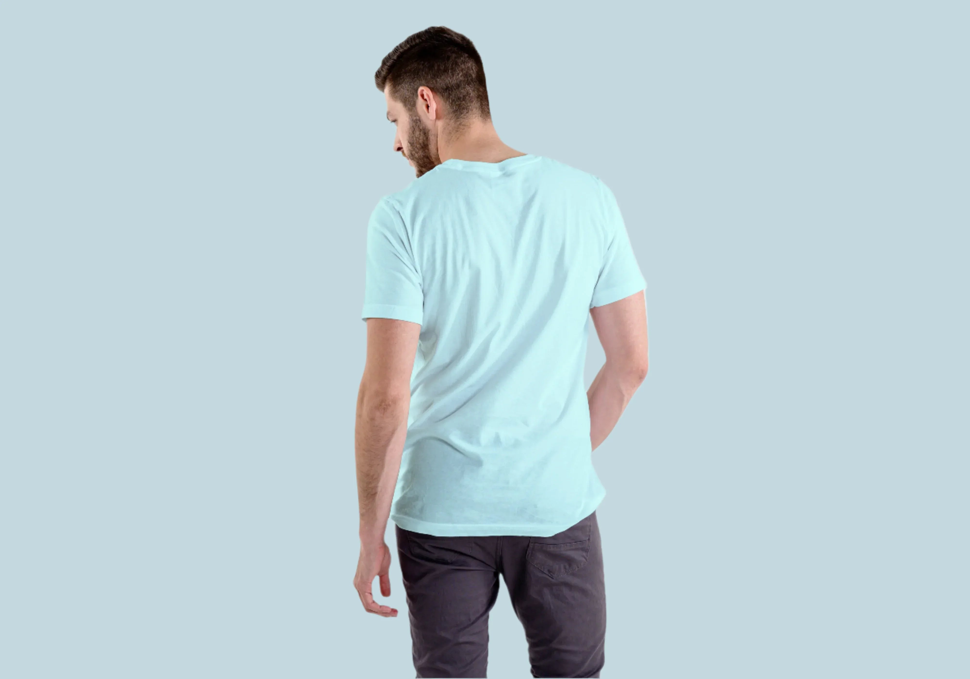 Stretchable Solid Round Neck T-shirt - Not So Suttle