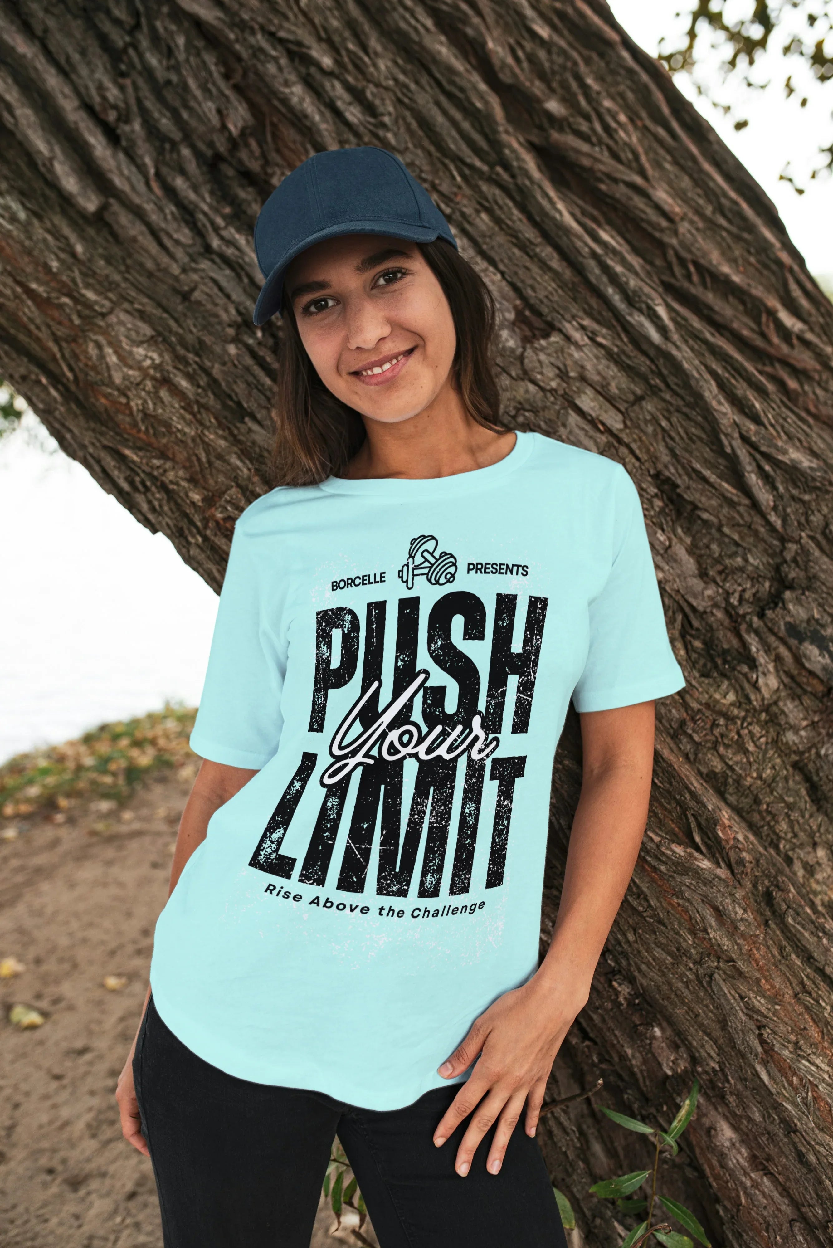 Push Your Limit Graphic Oversized Classic T-Shirt for Women - Not So Suttle