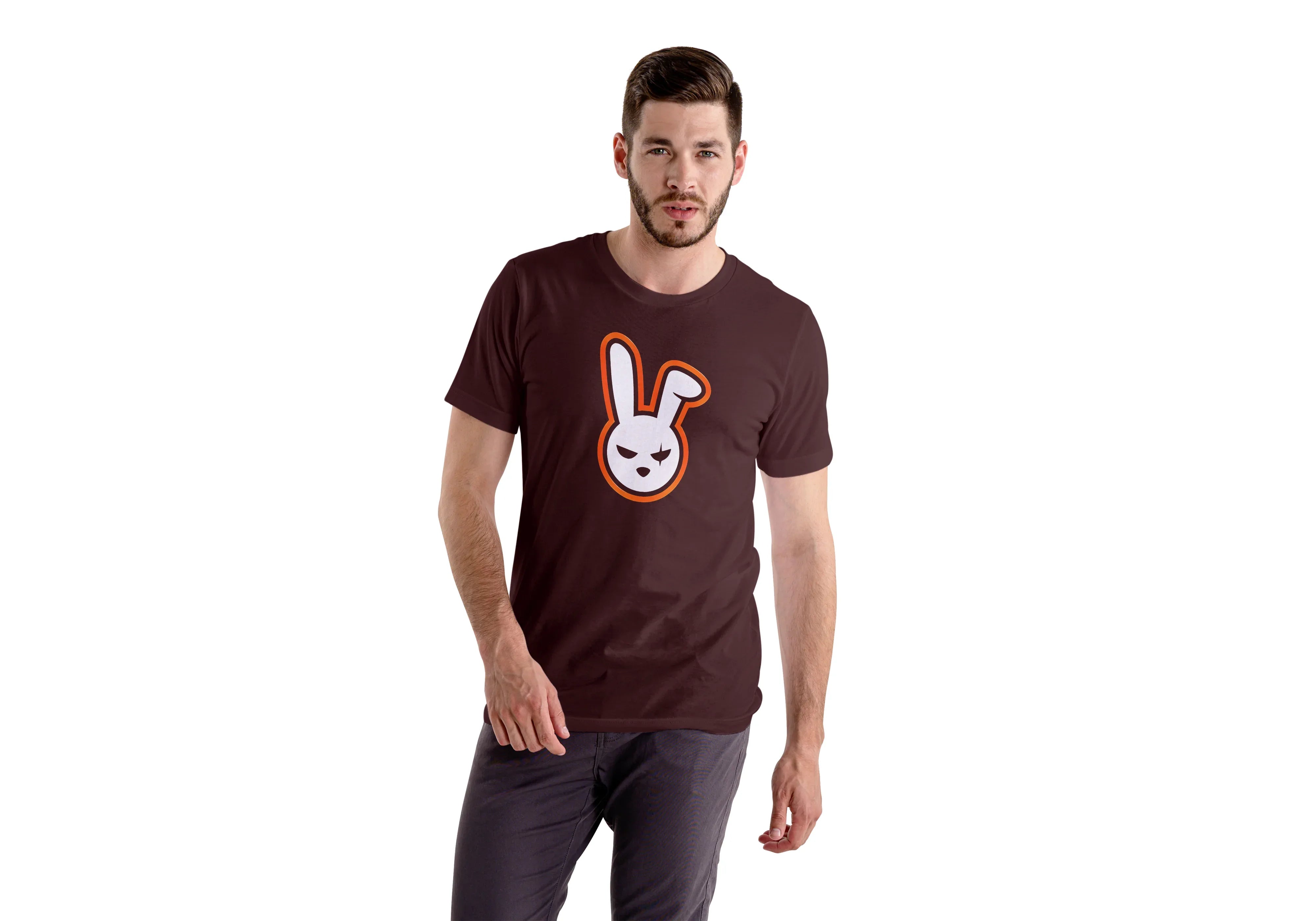 Angry Bunny Graphic T-Shirt for Men - Not So Suttle