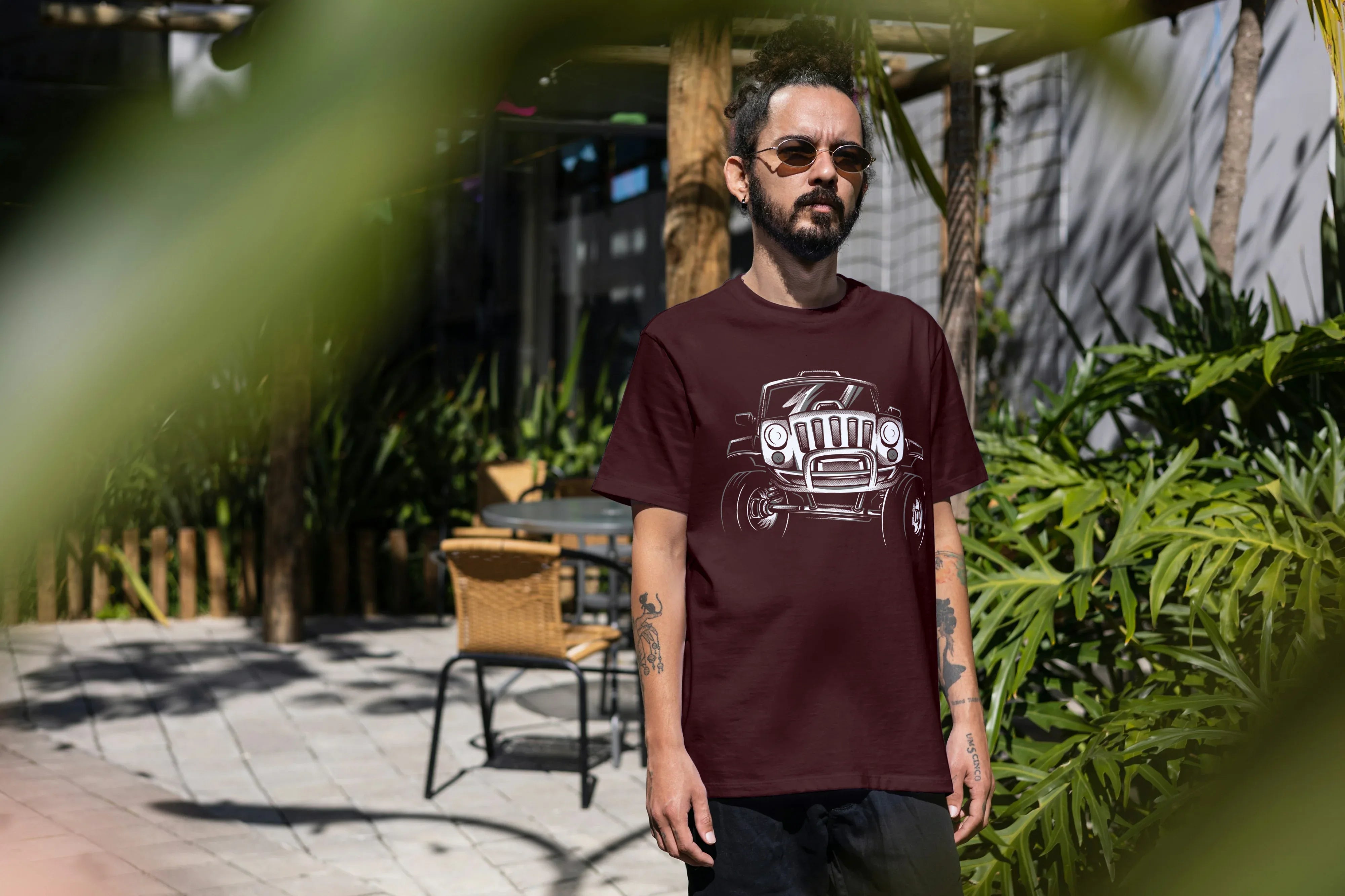 Off Road Graphic Oversized Classic T-Shirt for Men - Not So Suttle