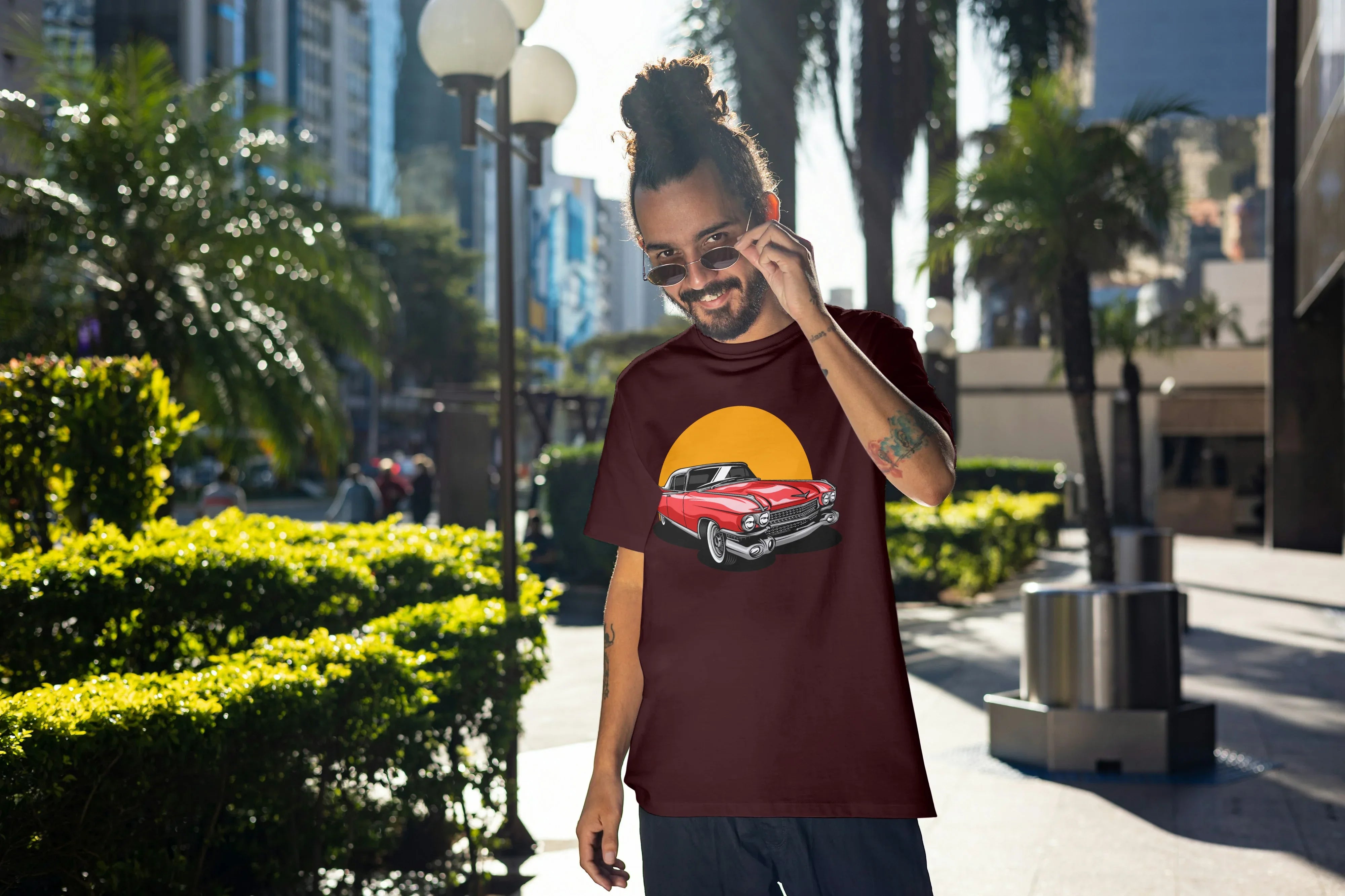 Mustang Graphic Oversized Classic T-Shirt for Men - Not So Suttle