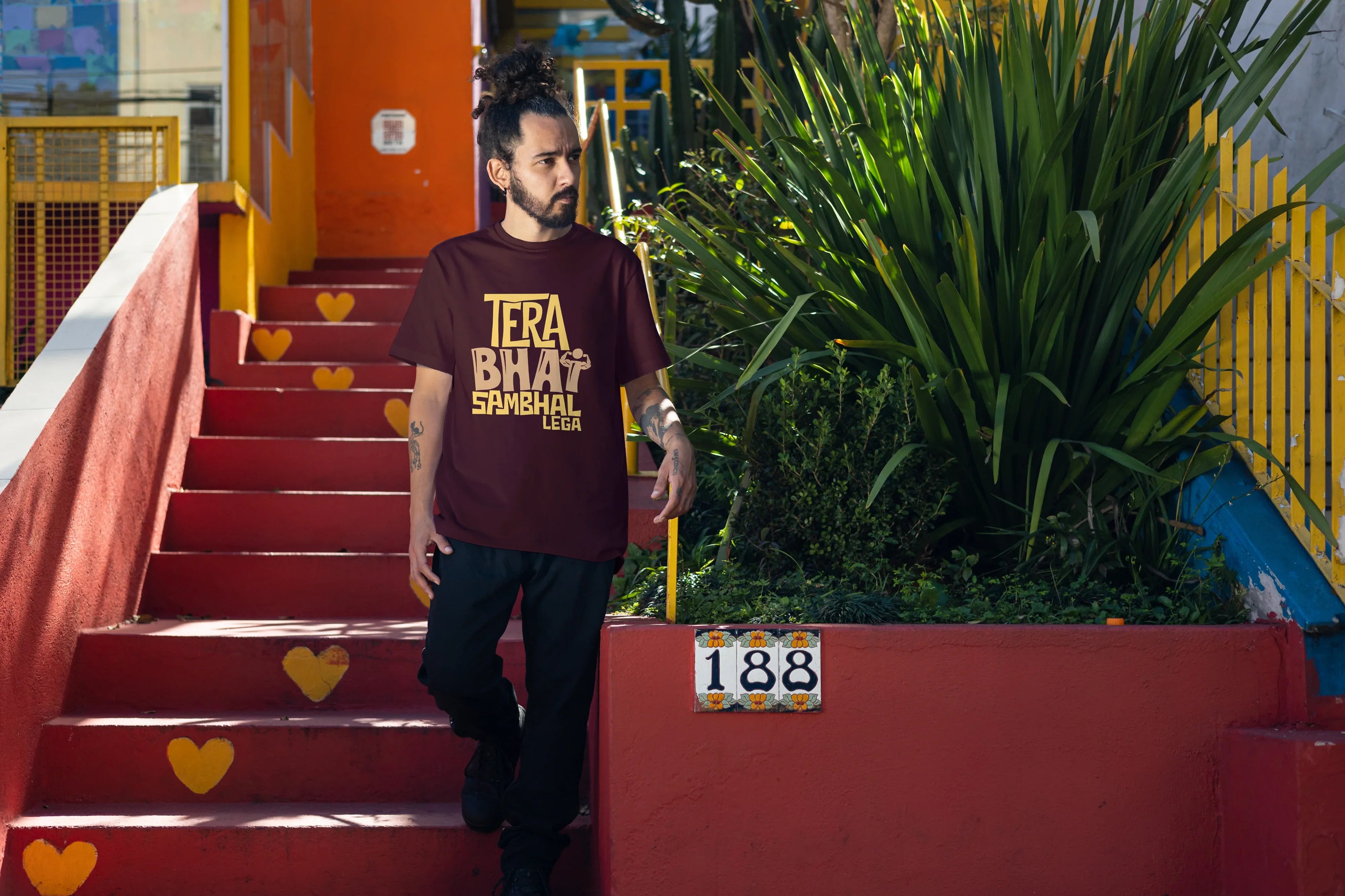 Tera Bhai Sambhal Lega Graphic Oversized Classic T-Shirt for Men - Not So Suttle