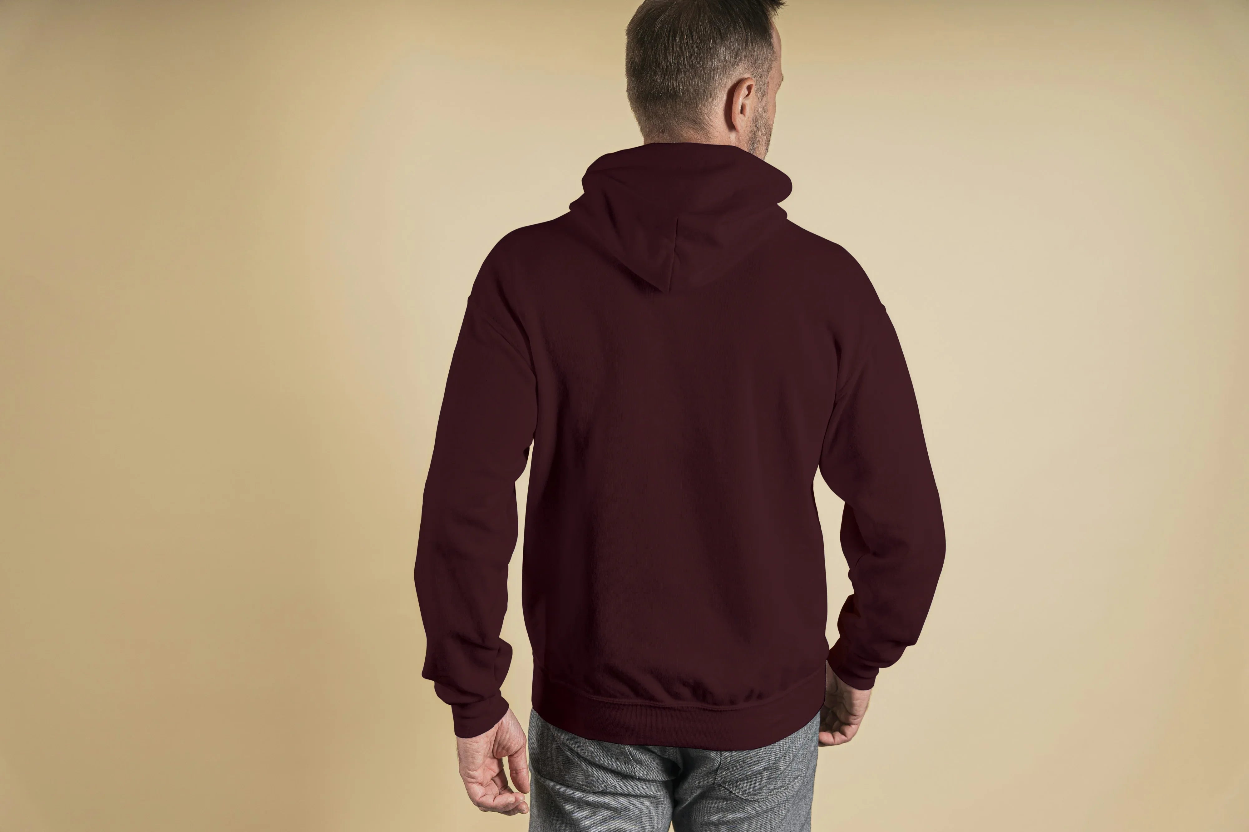 Maroon Oversized Hoodie for Men - Not So Suttle