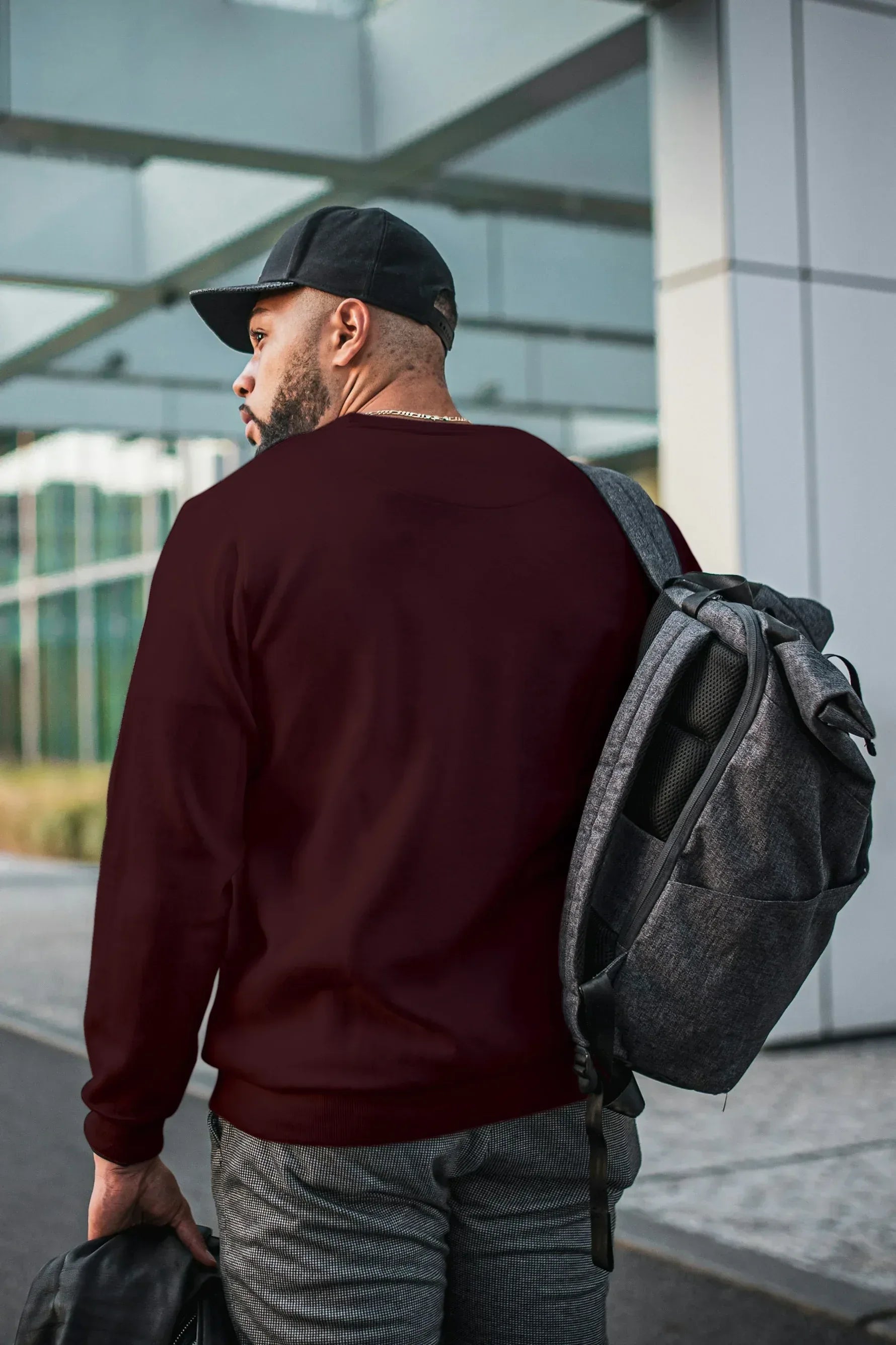 Maroon Oversized Sweatshirt - Not So Suttle