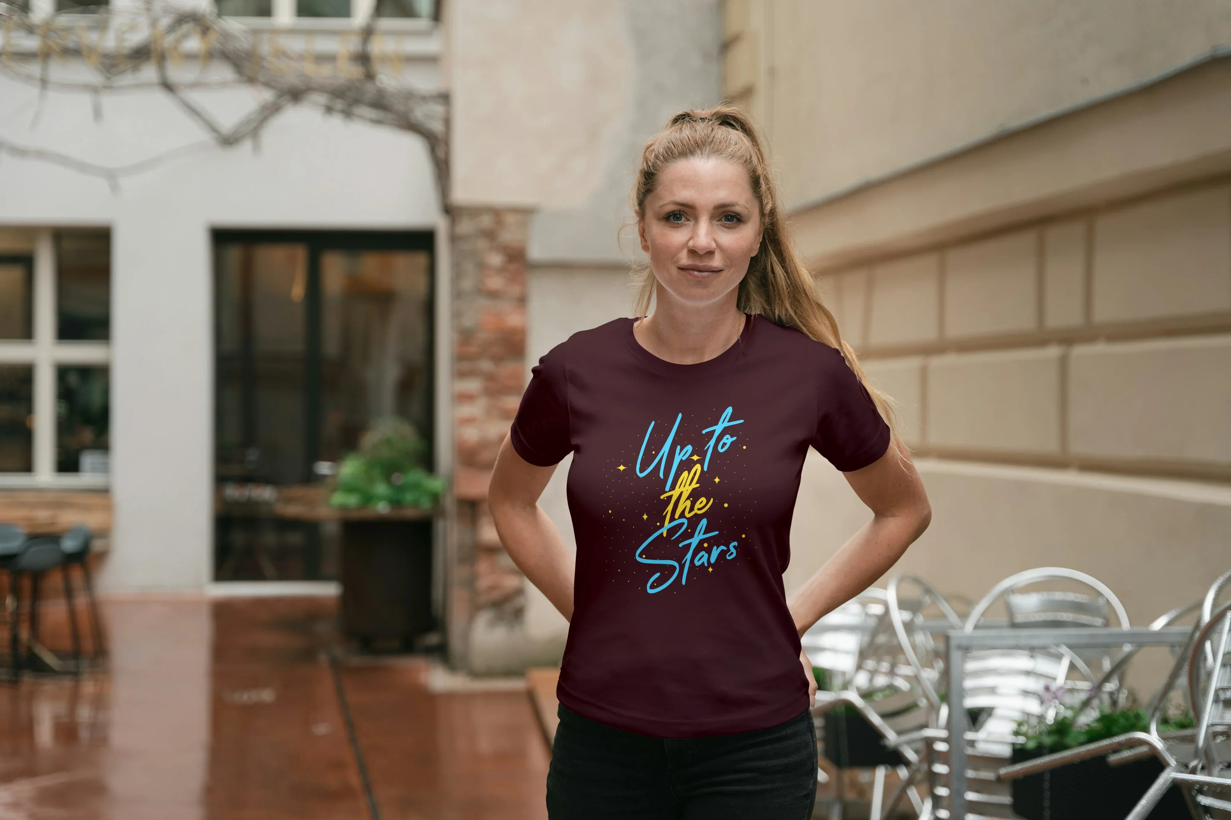 Up to the Stars Graphic Classic T-Shirt for Women - Not So Suttle