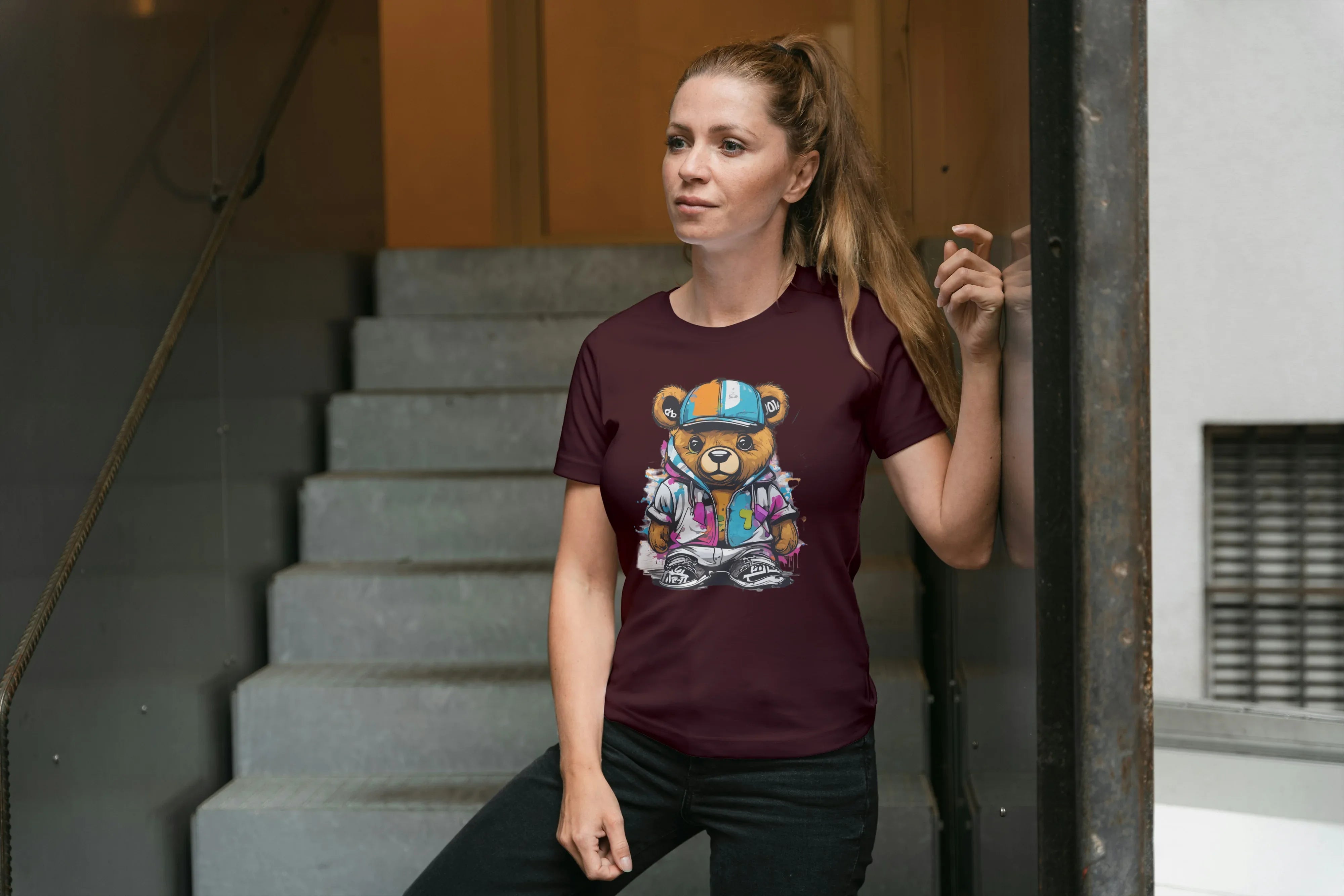 Teddy Bear Graphic Classic T-Shirt for Women - Not So Suttle