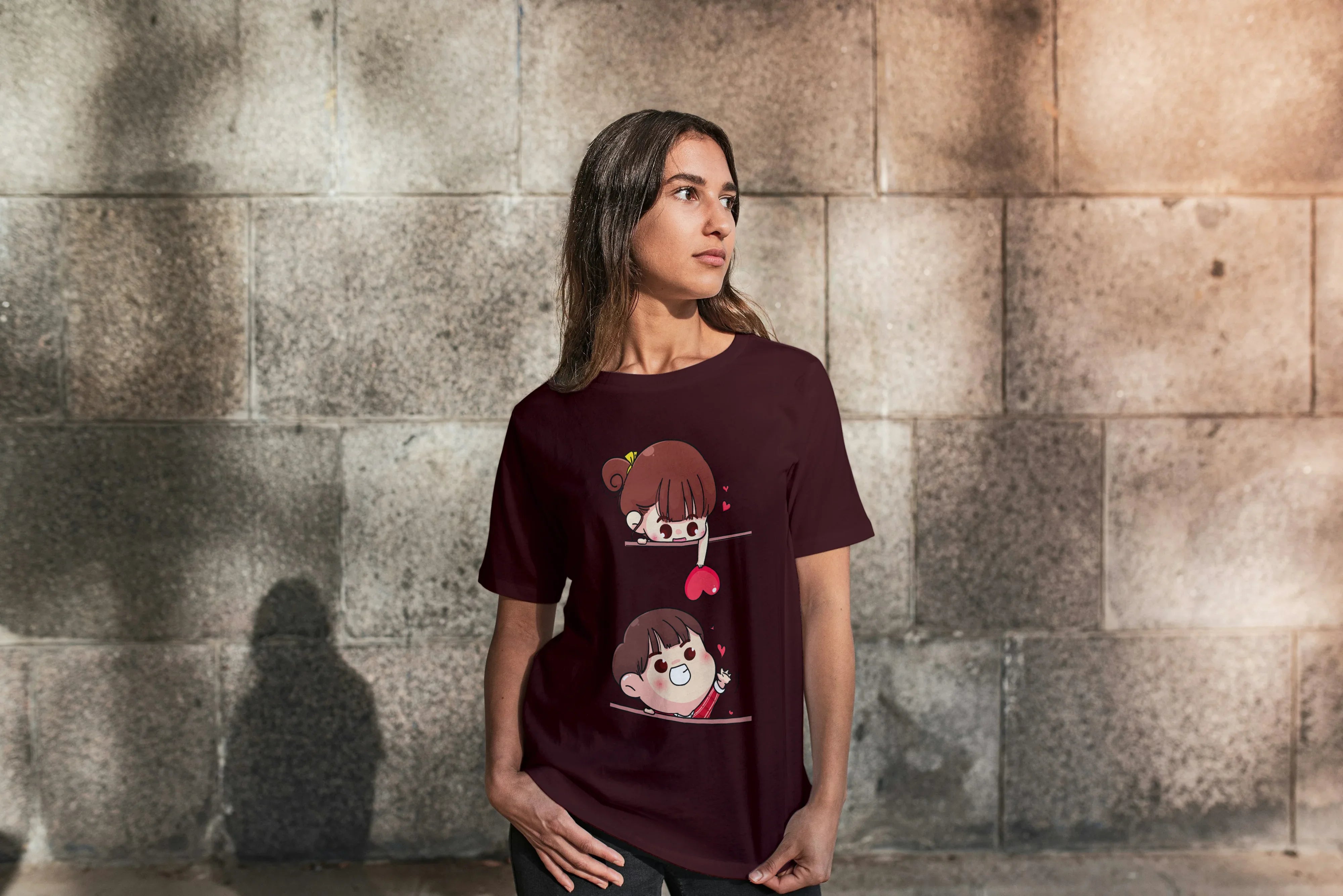 Love Life Graphic Oversized Classic T-Shirt for Women - Not So Suttle