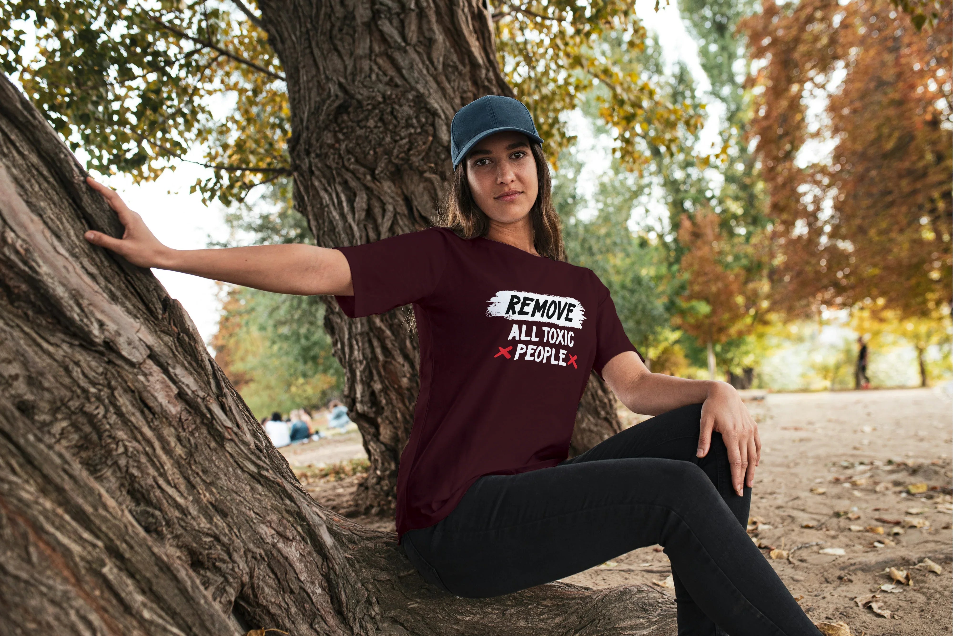 Remove All Toxic People Graphic Oversized Classic T-Shirt for Women - Not So Suttle