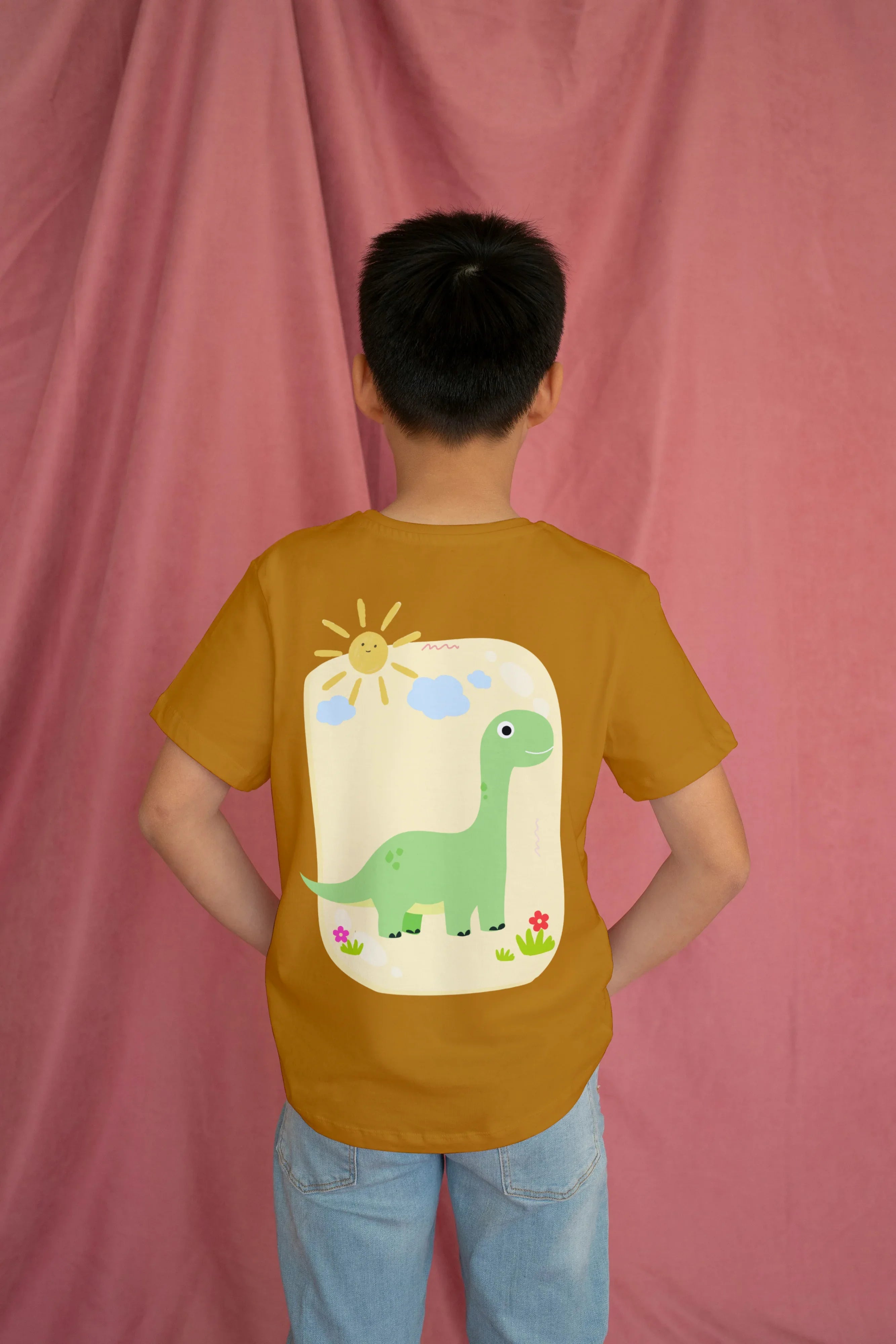 Dino Sun Graphics T-Shirt for Boys - Not So Suttle
