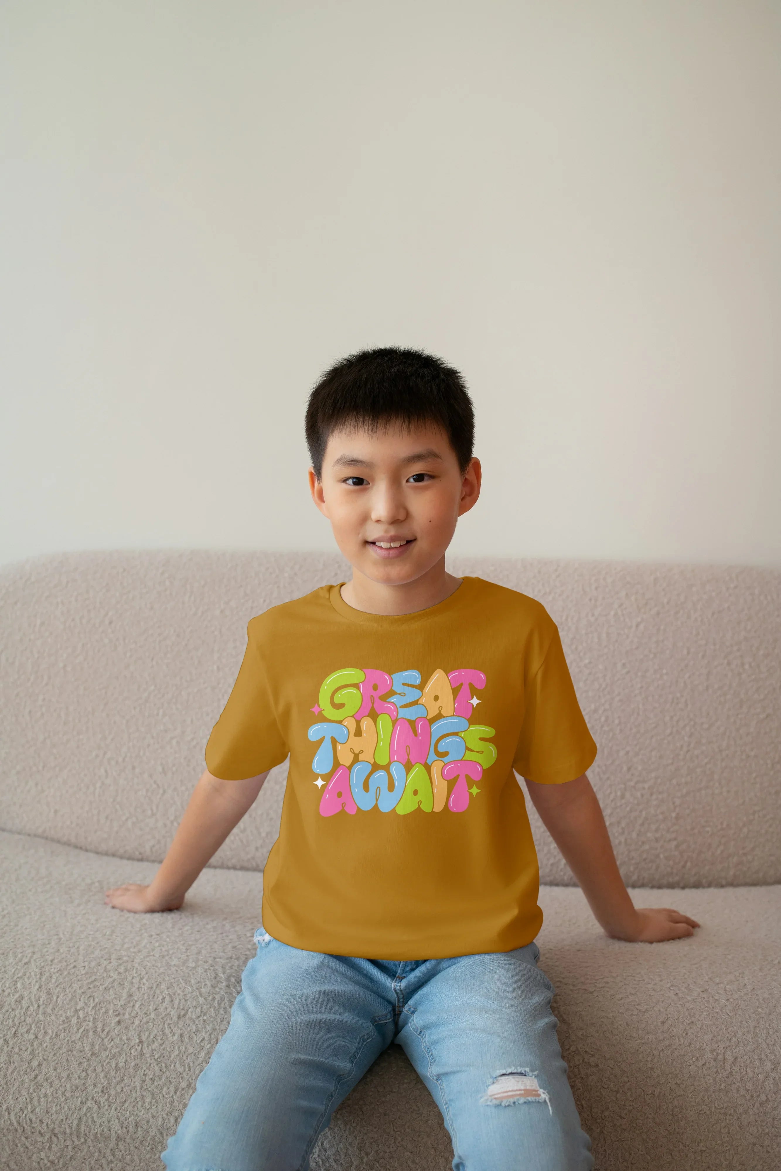 Great Thing Awaits Graphics T-Shirt for Boys - Not So Suttle