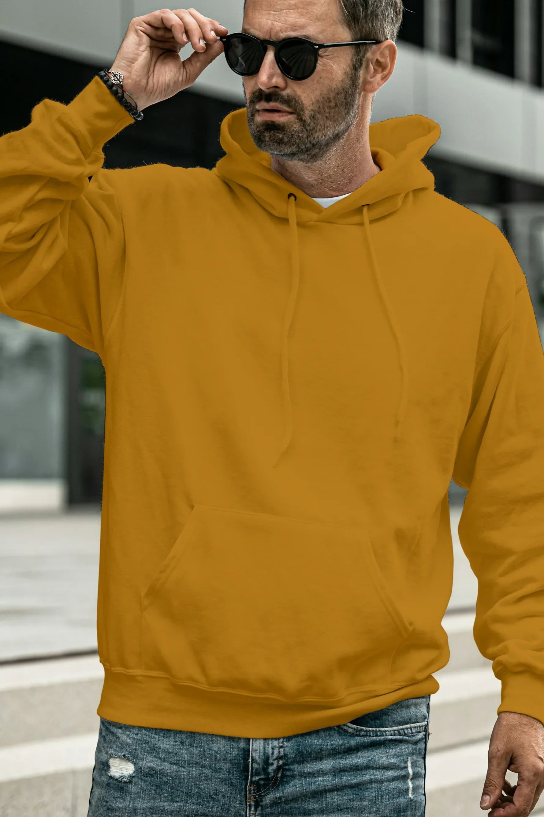 Mustard Yellow Men's Hoodie - Not So Suttle