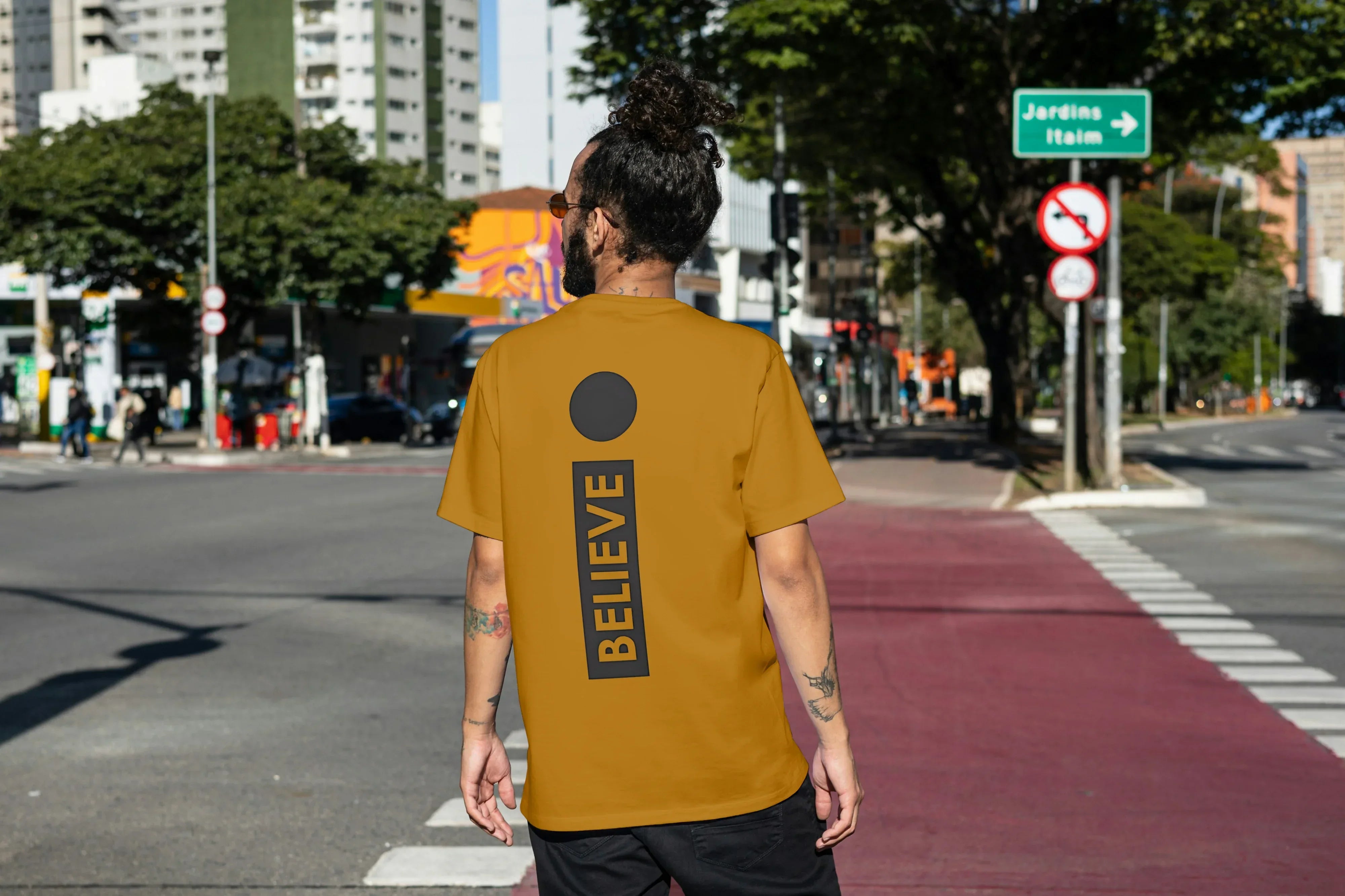 Believe Graphic Oversized Classic T-Shirt for Men - Not So Suttle