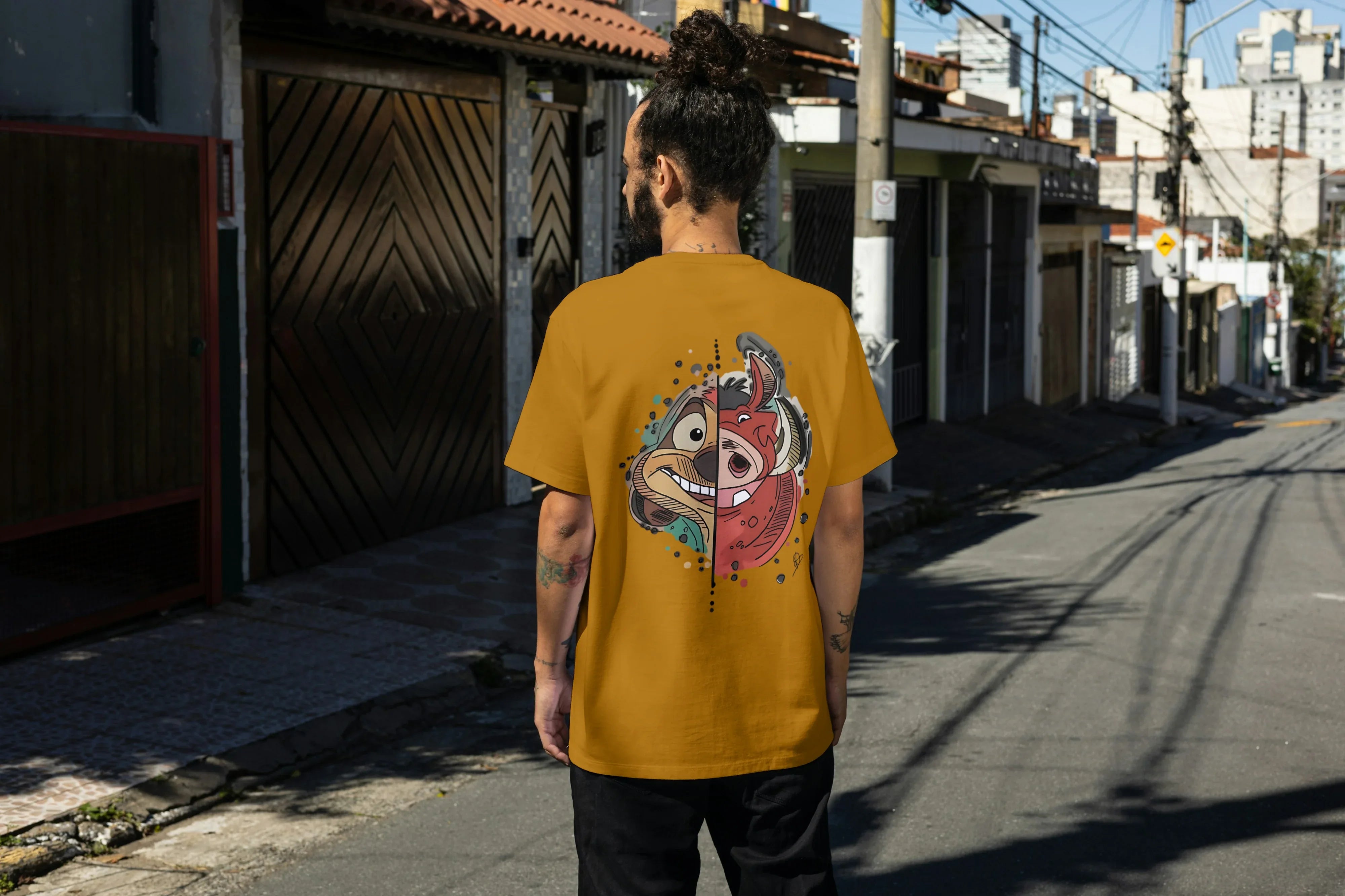 Hakuna Matata Graphic Oversized Classic T-Shirt for Men - Not So Suttle