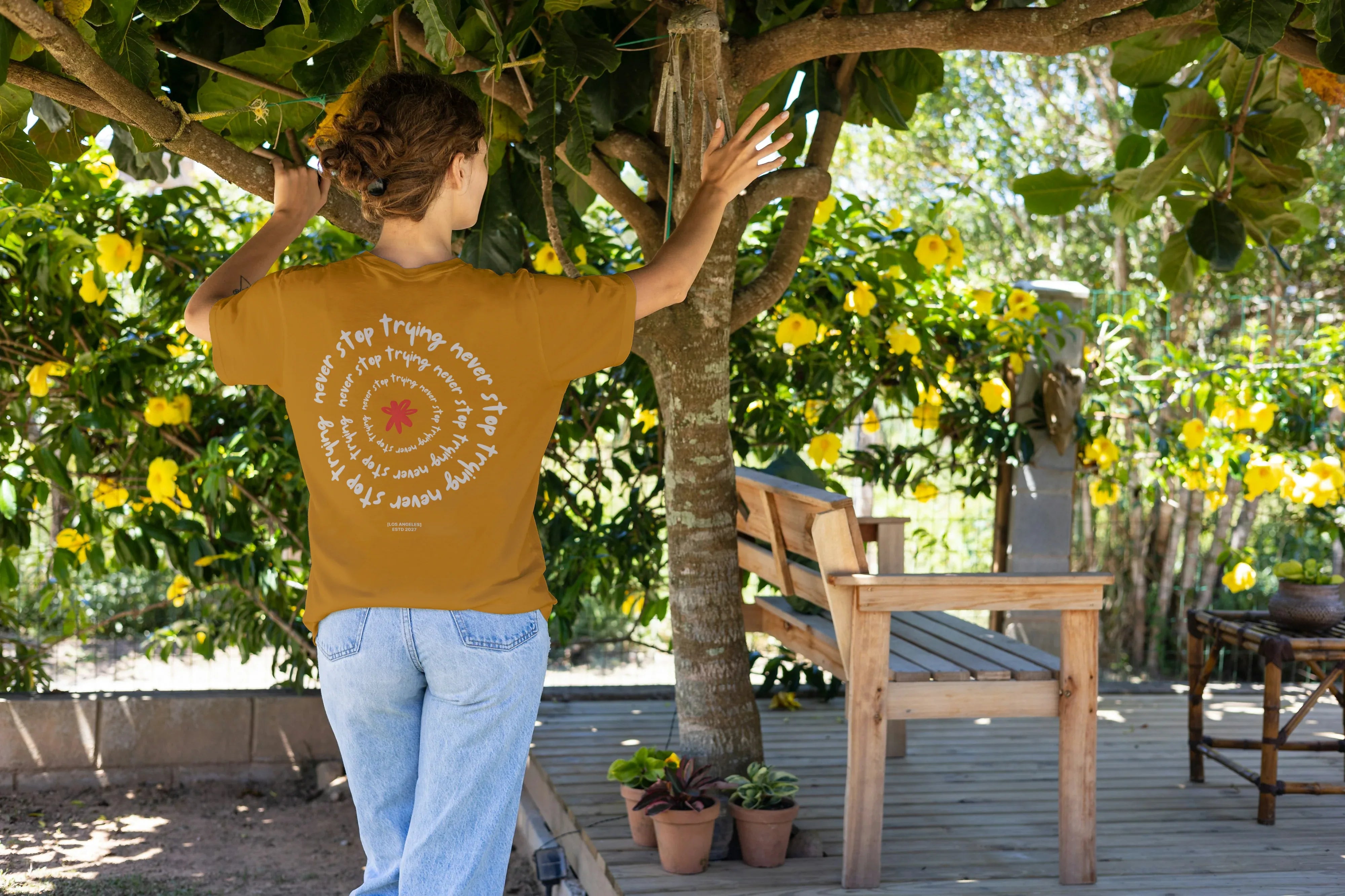 Never Stop Trying Oversized Classic T-Shirt for Women - Not So Suttle