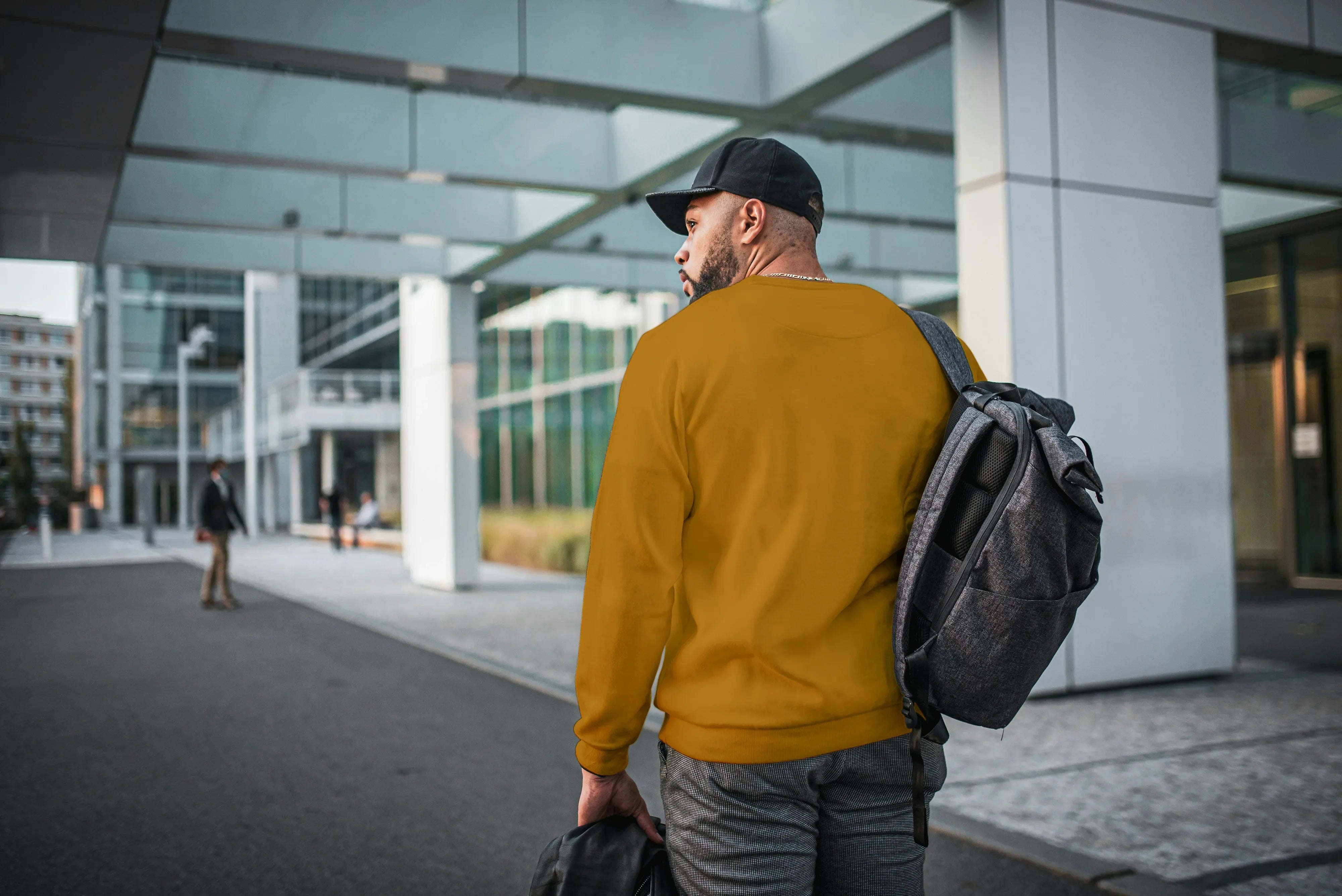 Mustard Men's Sweatshirt - Not So Suttle