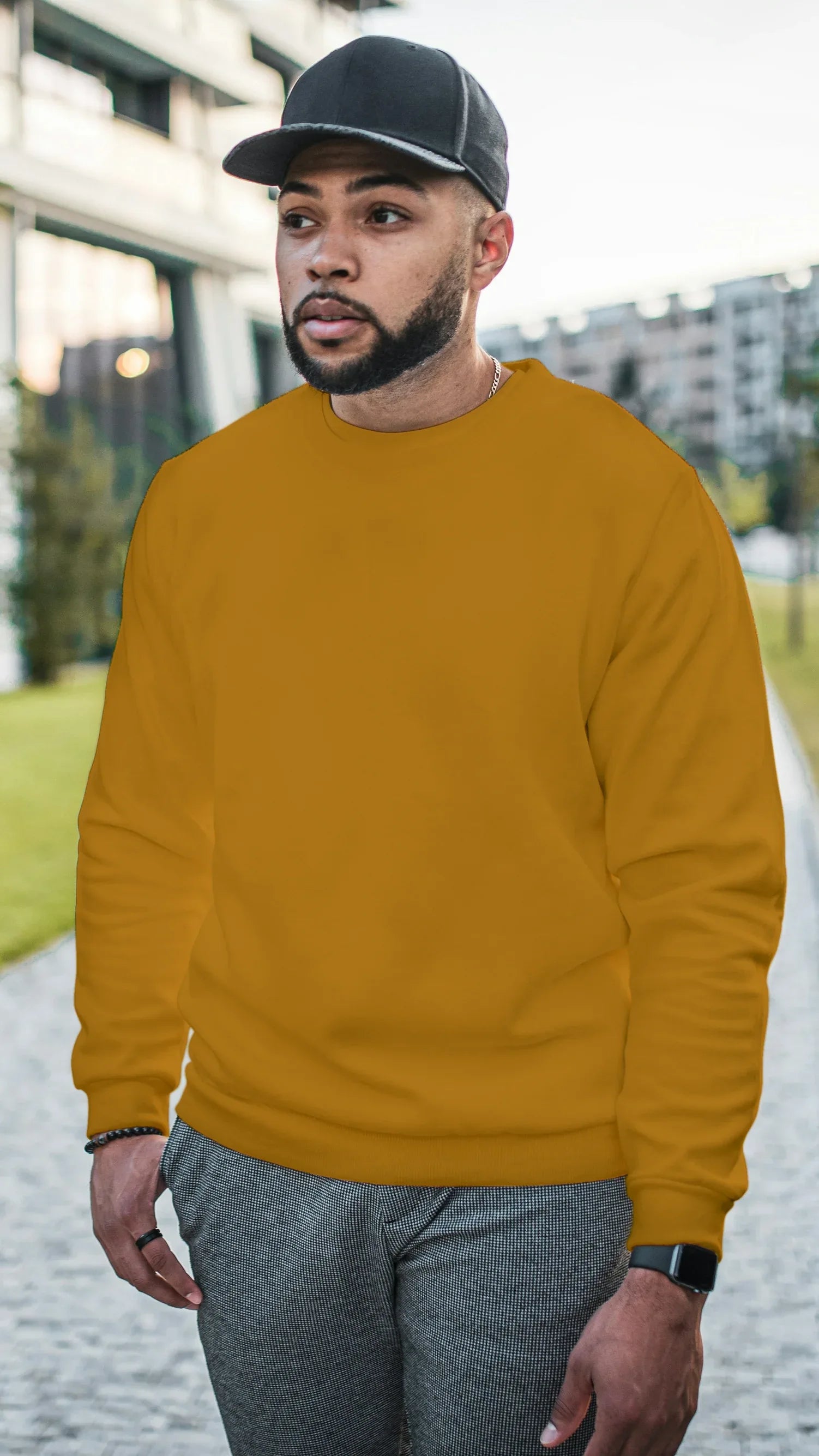 Mustard Men's Sweatshirt - Not So Suttle