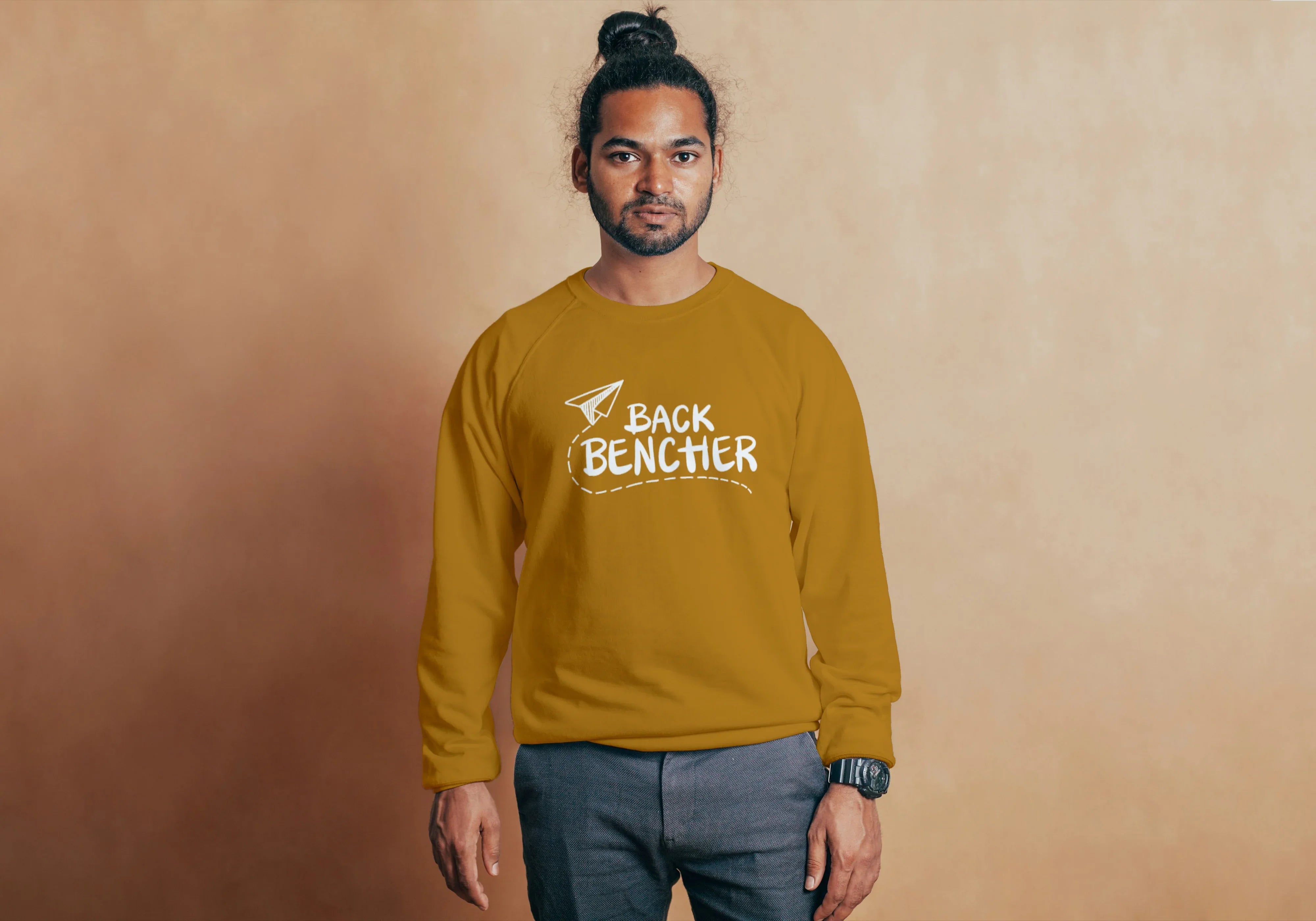 Back Benchers Graphic Sweatshirt for Men - Not So Suttle