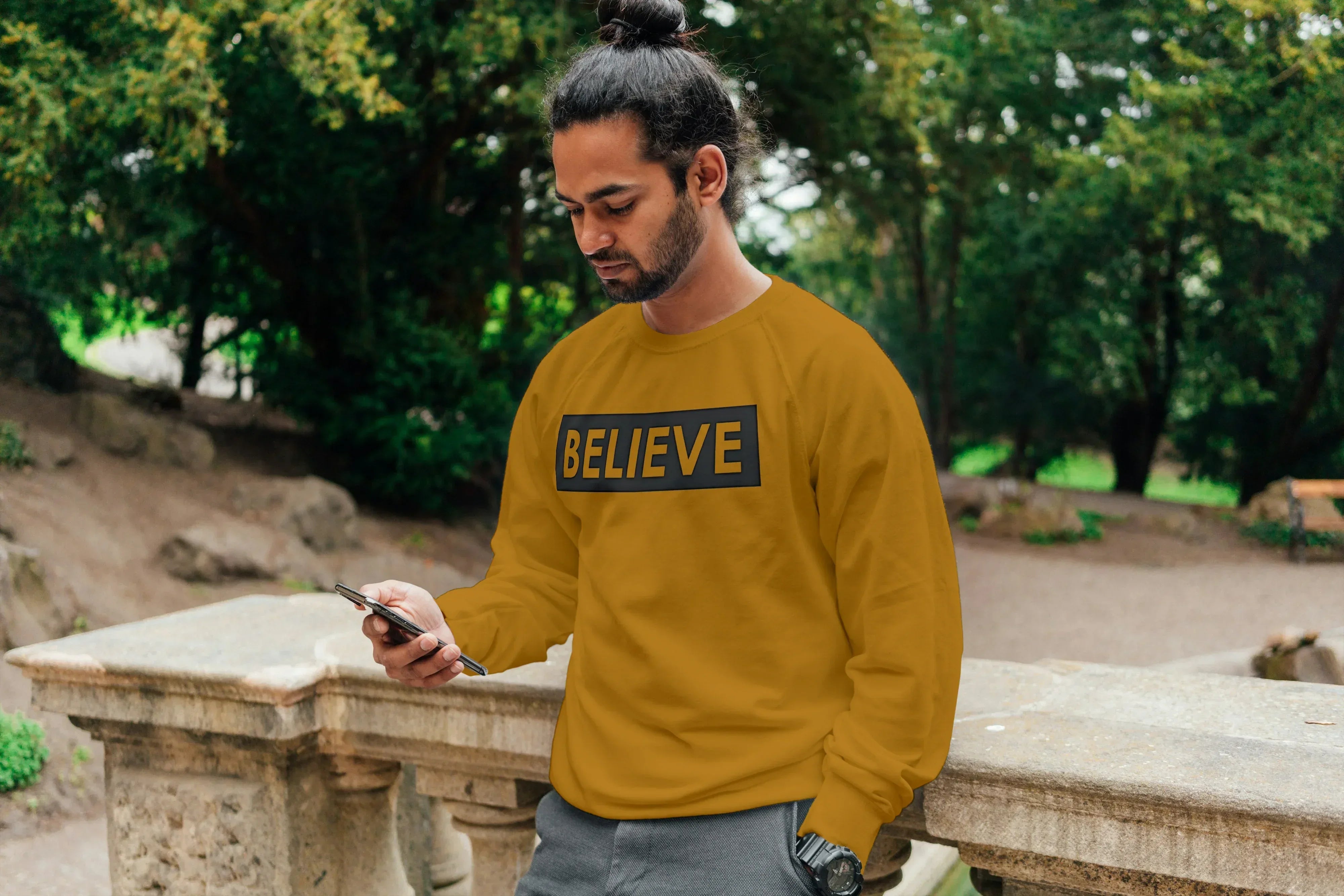 Believe Graphic Sweatshirt for Men - Not So Suttle