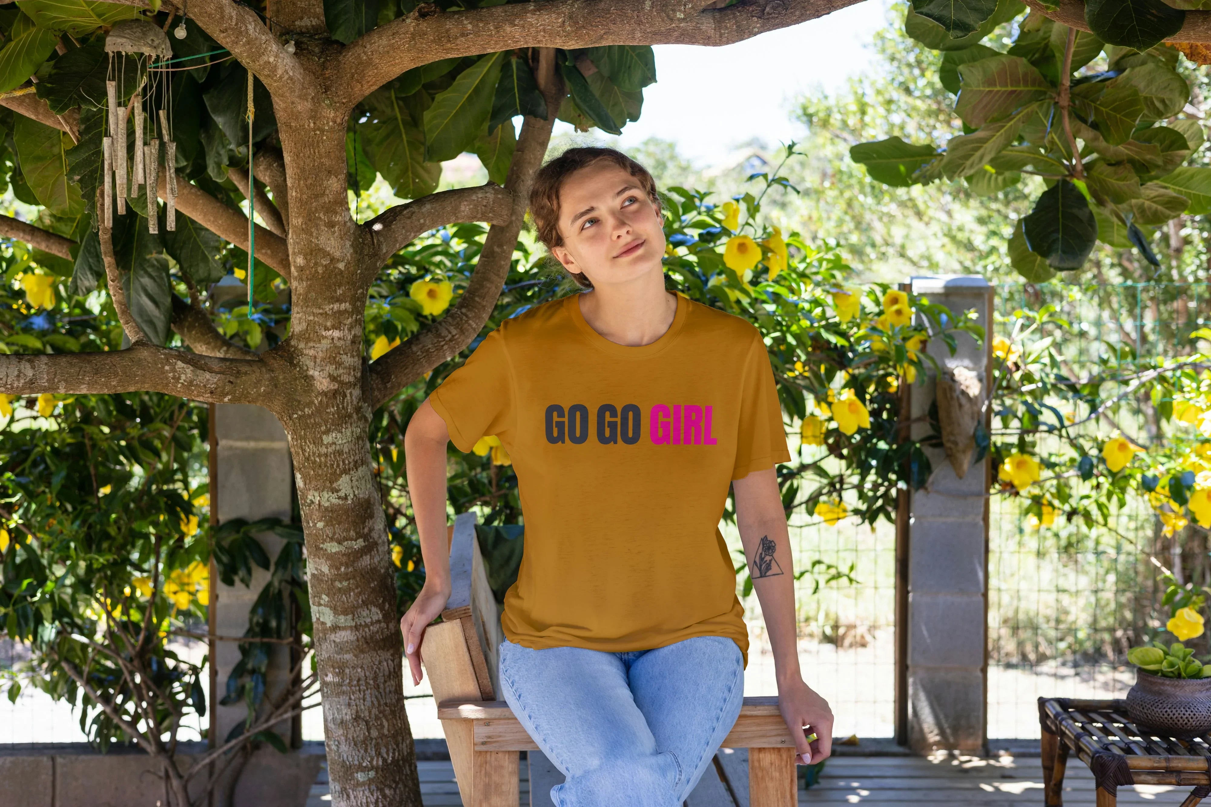 Go Go Girl Graphic Oversized Classic T-Shirt for Women - Not So Suttle