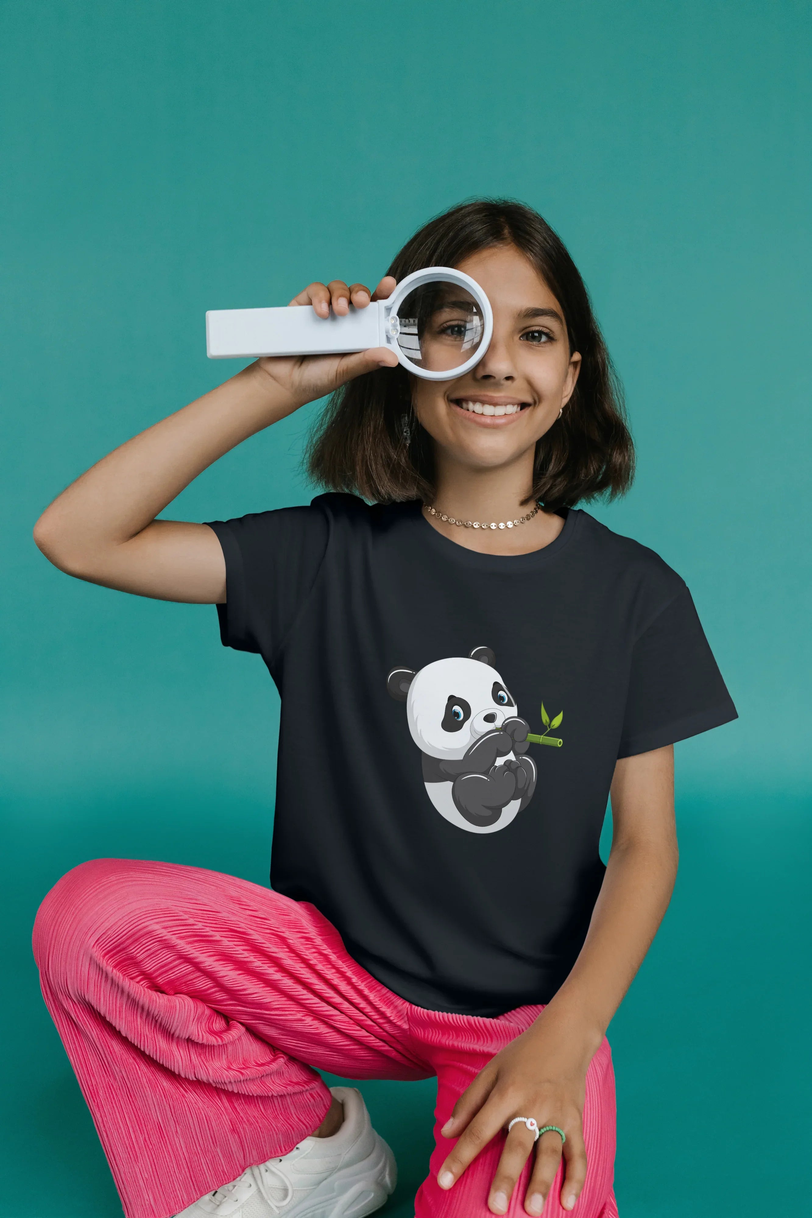 Playing Panda Graphic T-Shirt for Girl's - Not So Suttle