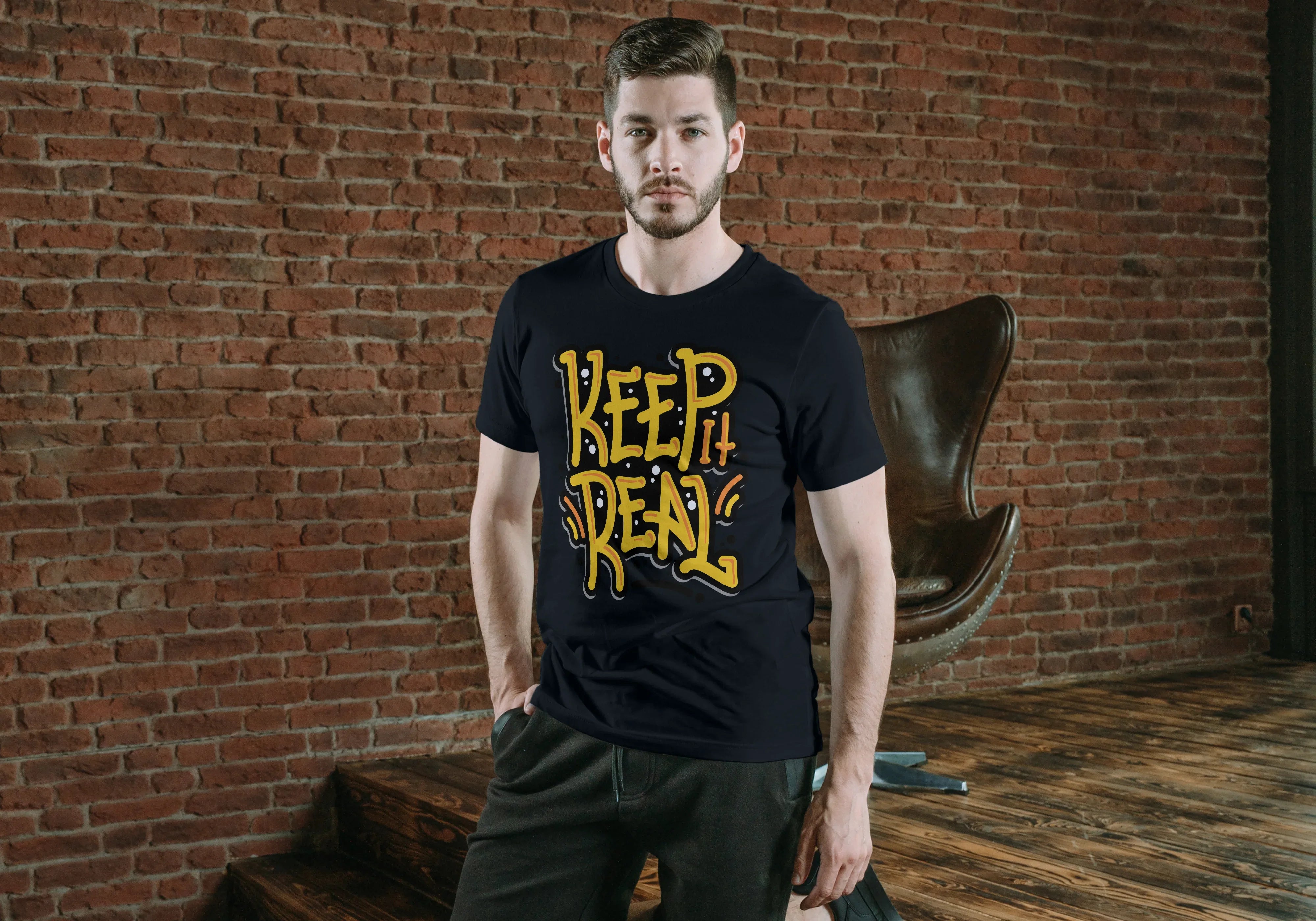 Keep It Real Graphic T-Shirt for Men - Not So Suttle