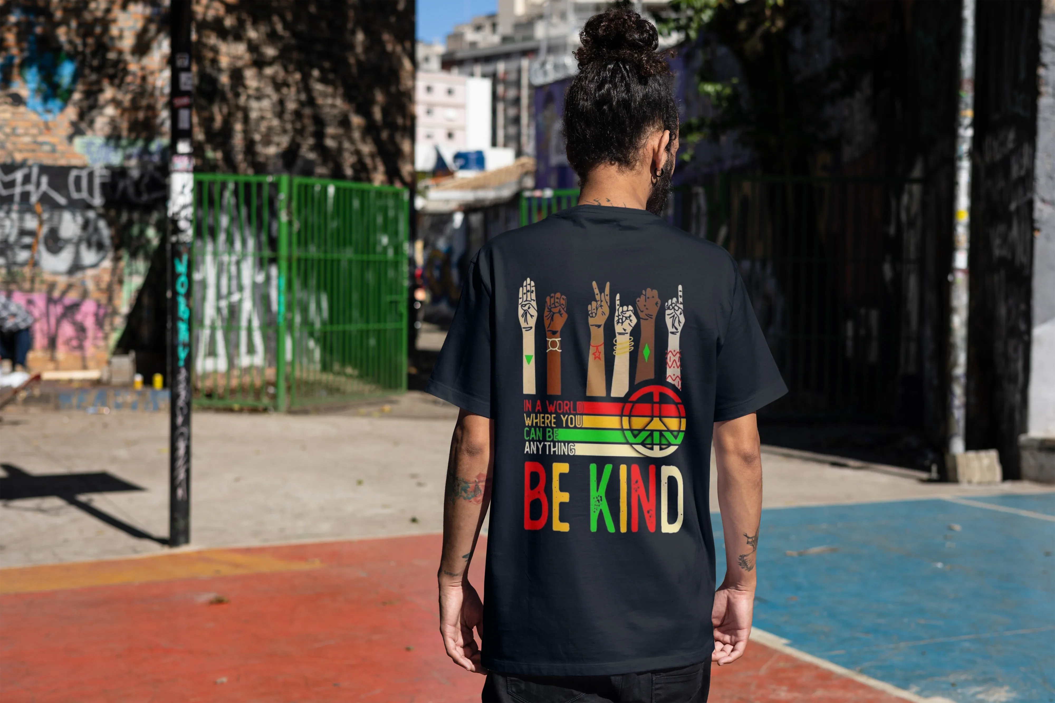 Be Kind Graphic Oversized Classic T-Shirt for Men - Not So Suttle