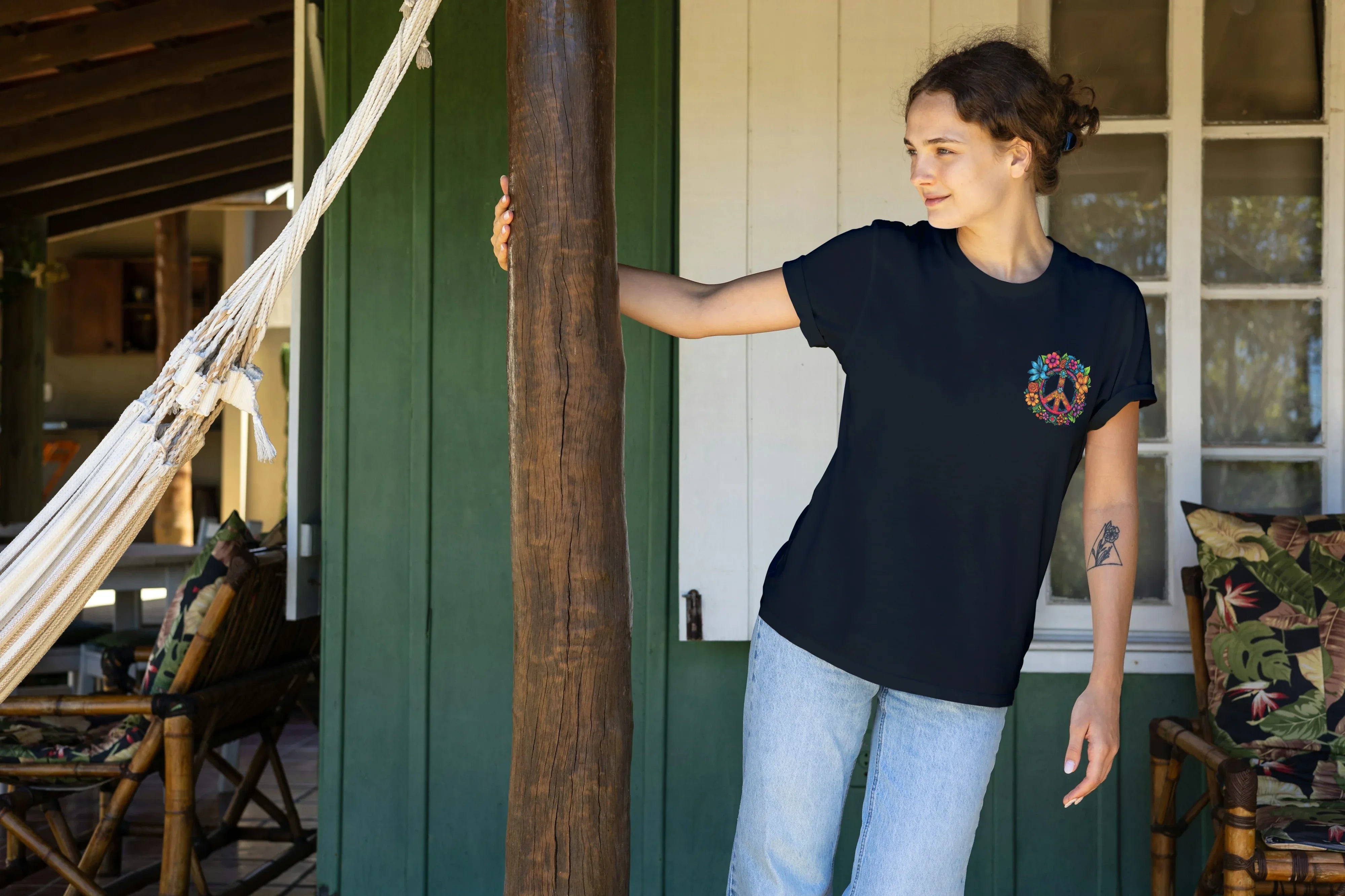 Peace Graphic Oversized Classic T-Shirt for Women - Not So Suttle