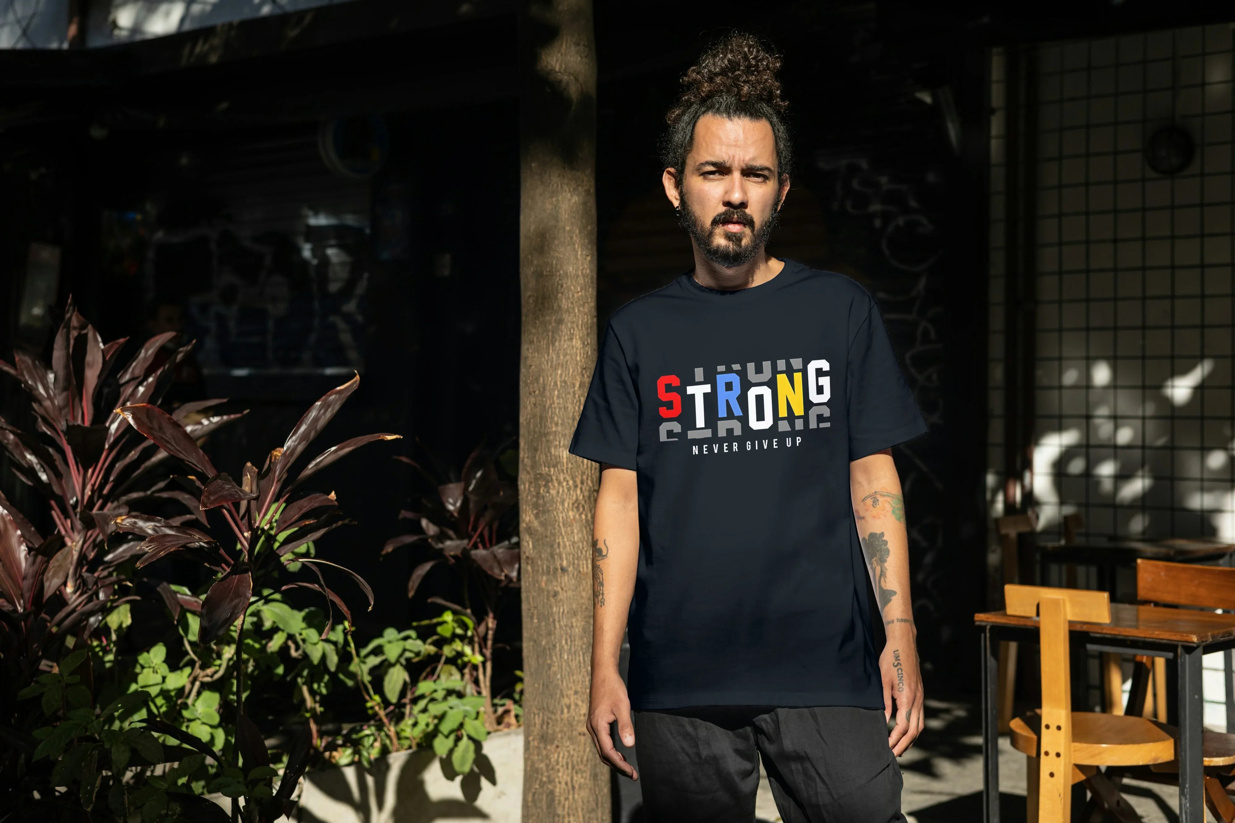 Strong Graphic Oversized Classic T-Shirt for Men - Not So Suttle