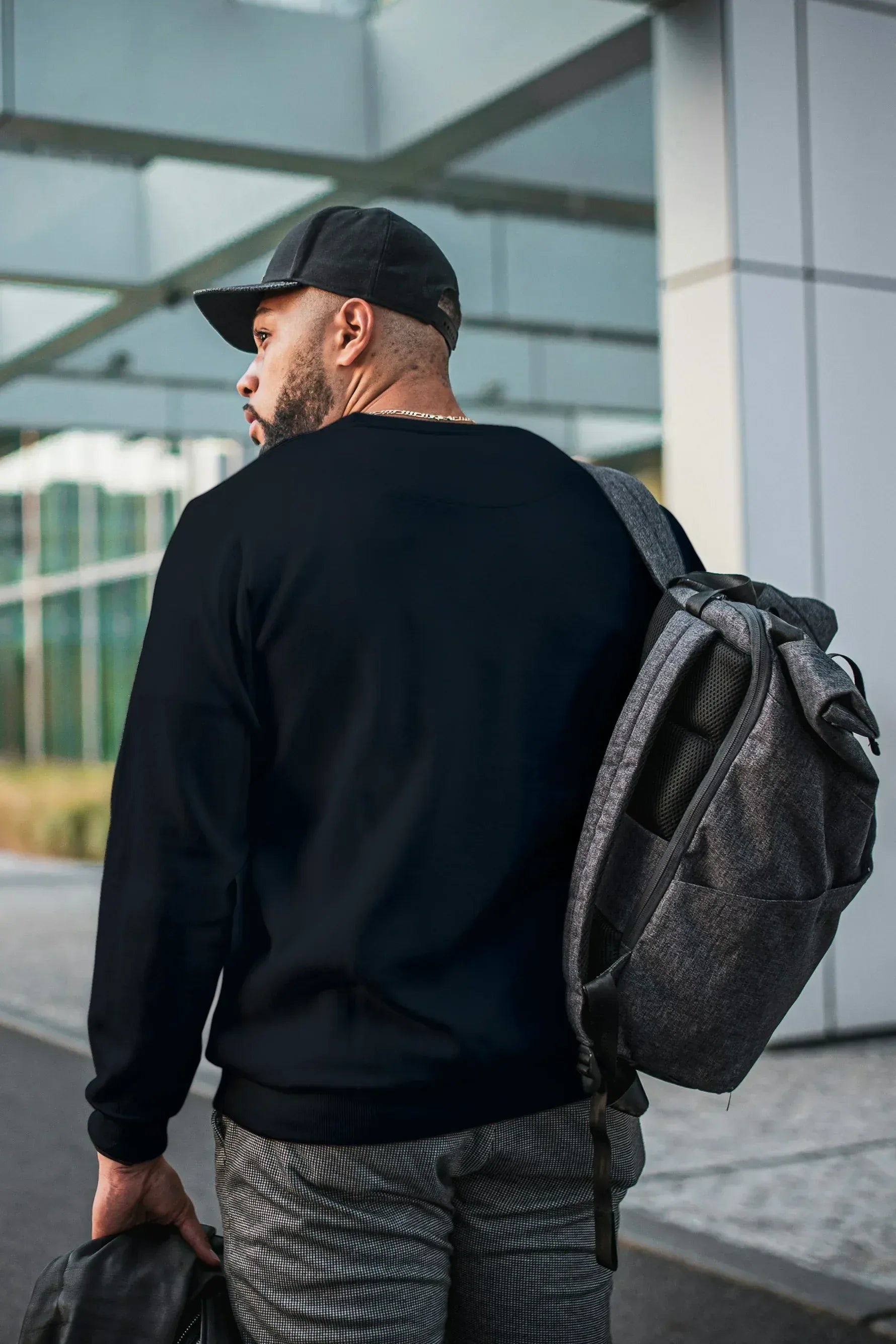 Navy Blue Oversized Sweatshirt - Not So Suttle