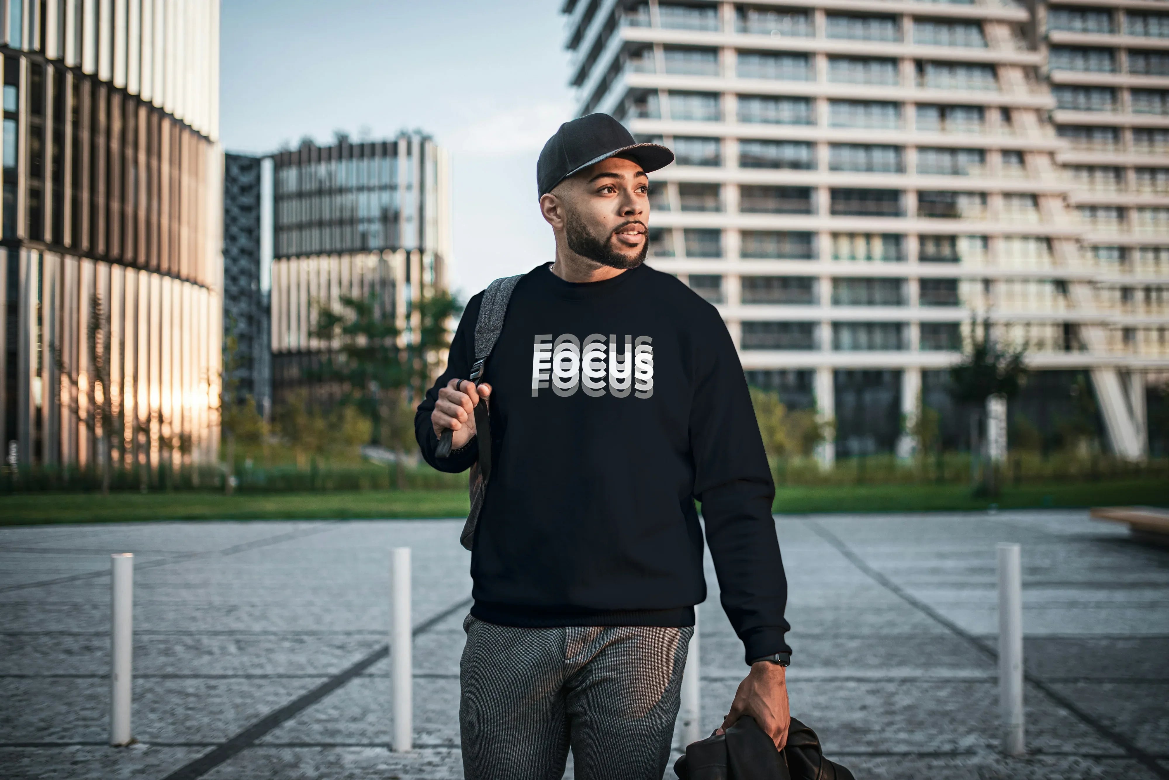 Focus Graphic Sweatshirt for Men - Not So Suttle