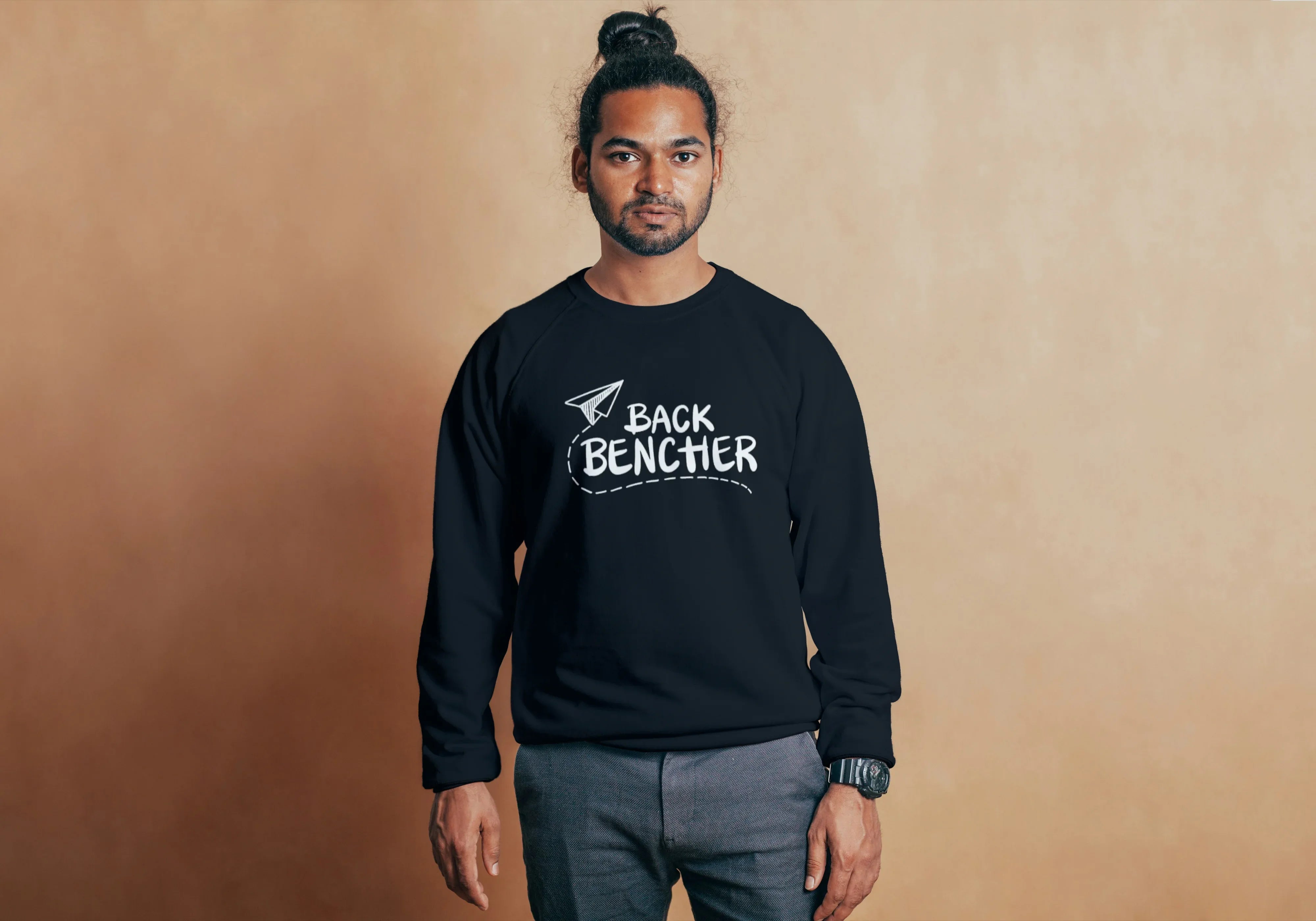 Back Benchers Graphic Sweatshirt for Men - Not So Suttle