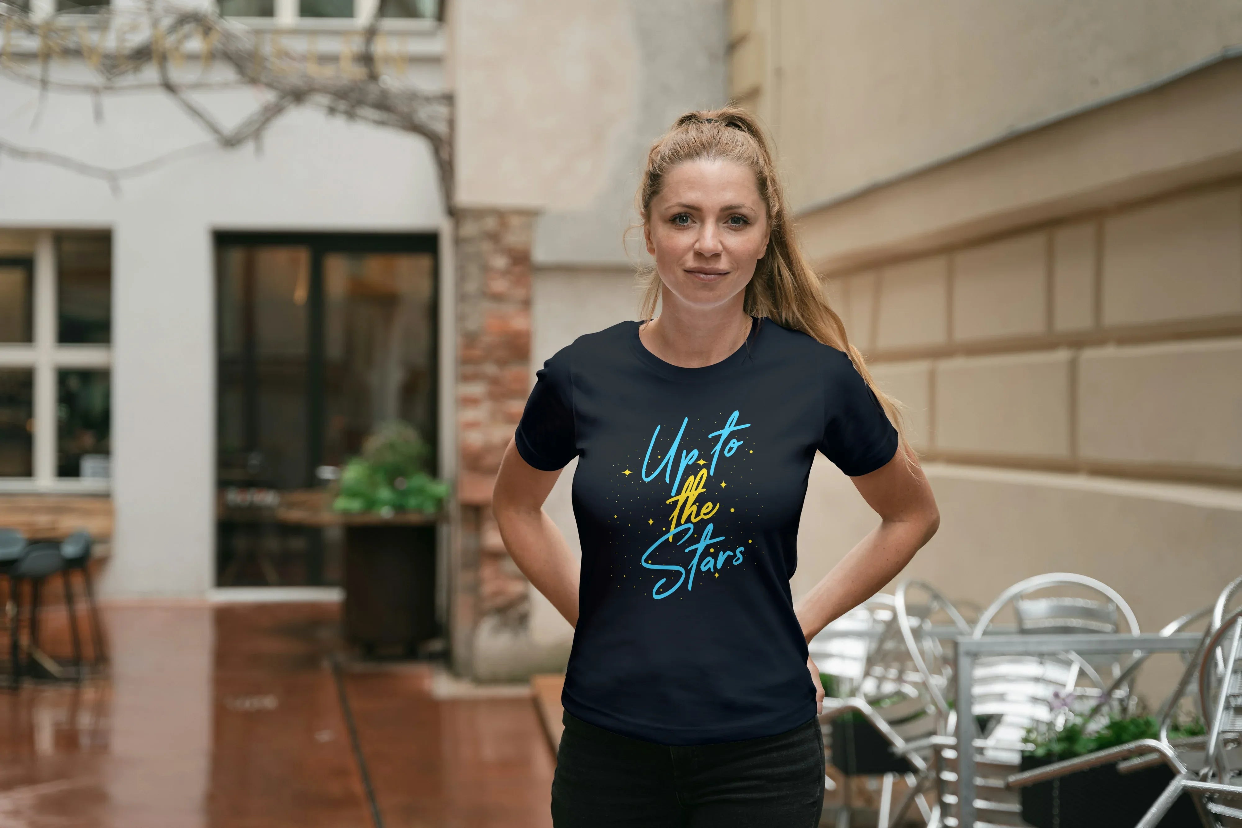 Up to the Stars Graphic Classic T-Shirt for Women - Not So Suttle