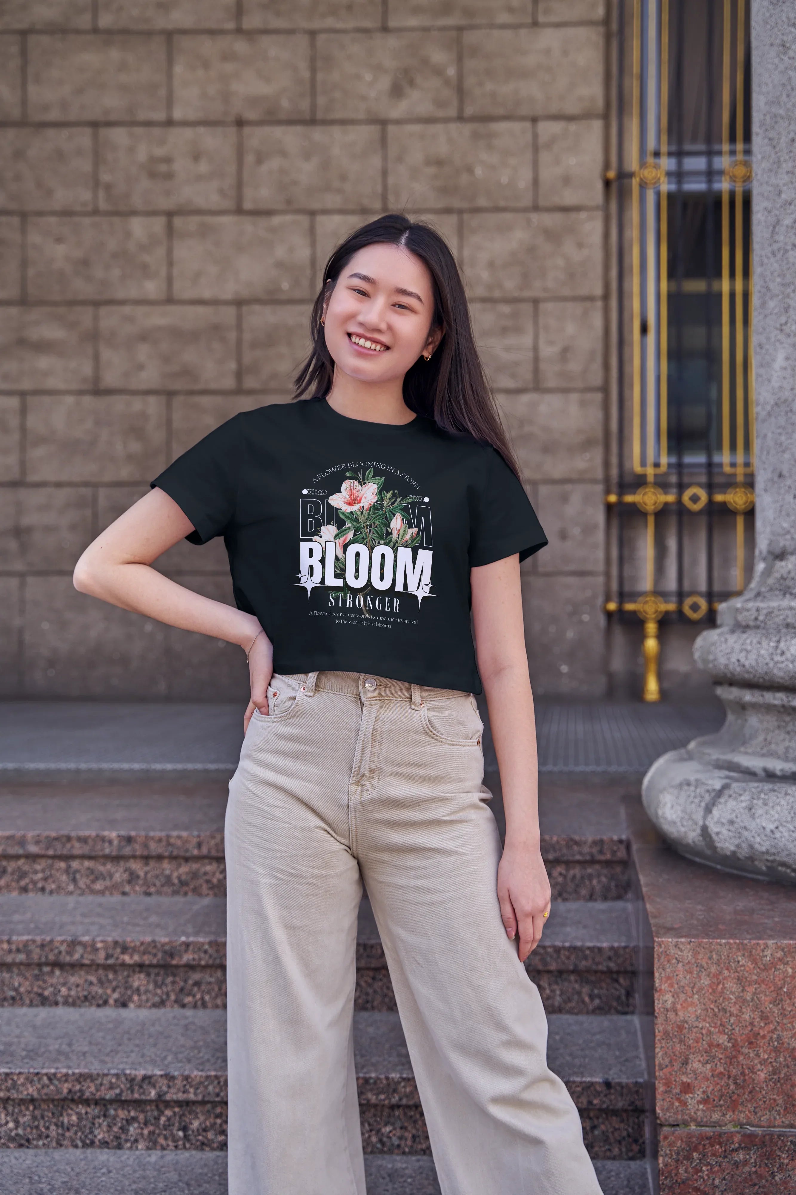 Bloom Graphic Crop Top for Women - Not So Suttle